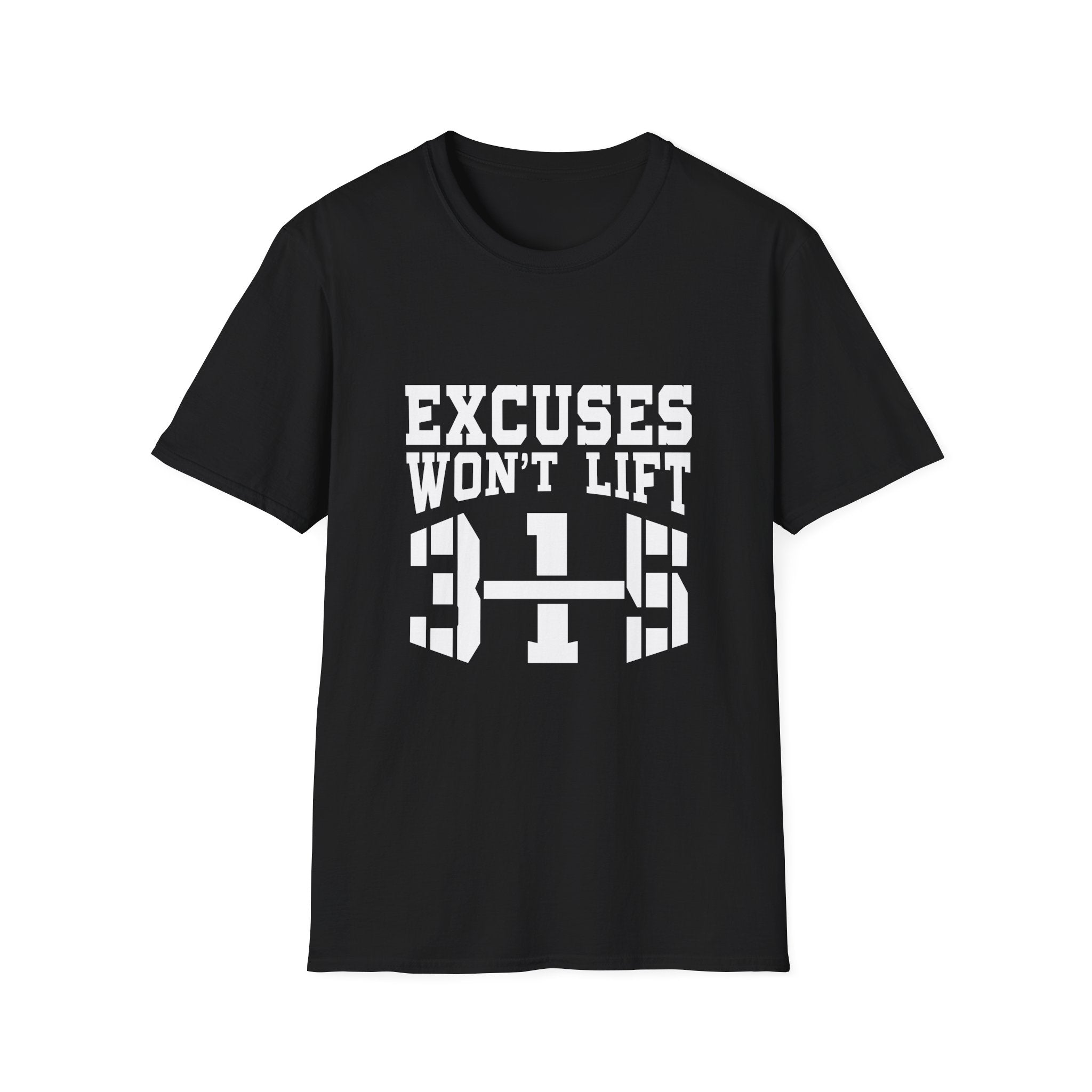 Motivational Workout T-Shirt - "Excuses Won&