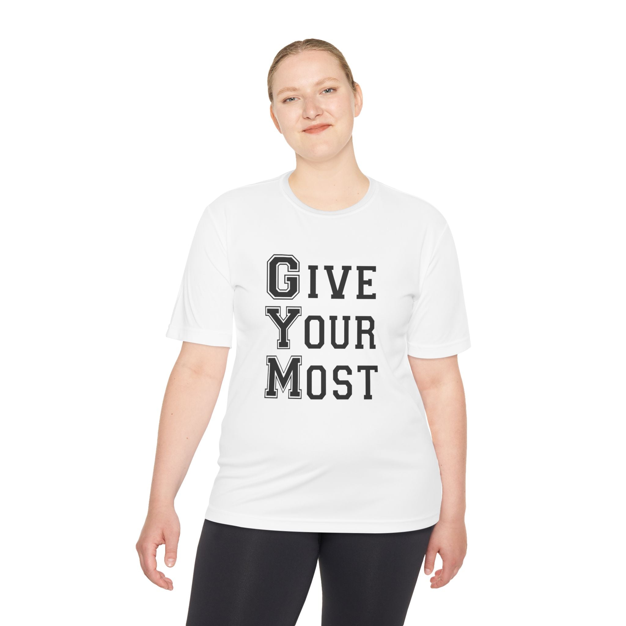 Unisex Gym Motivational Tee - "Give Your Most"