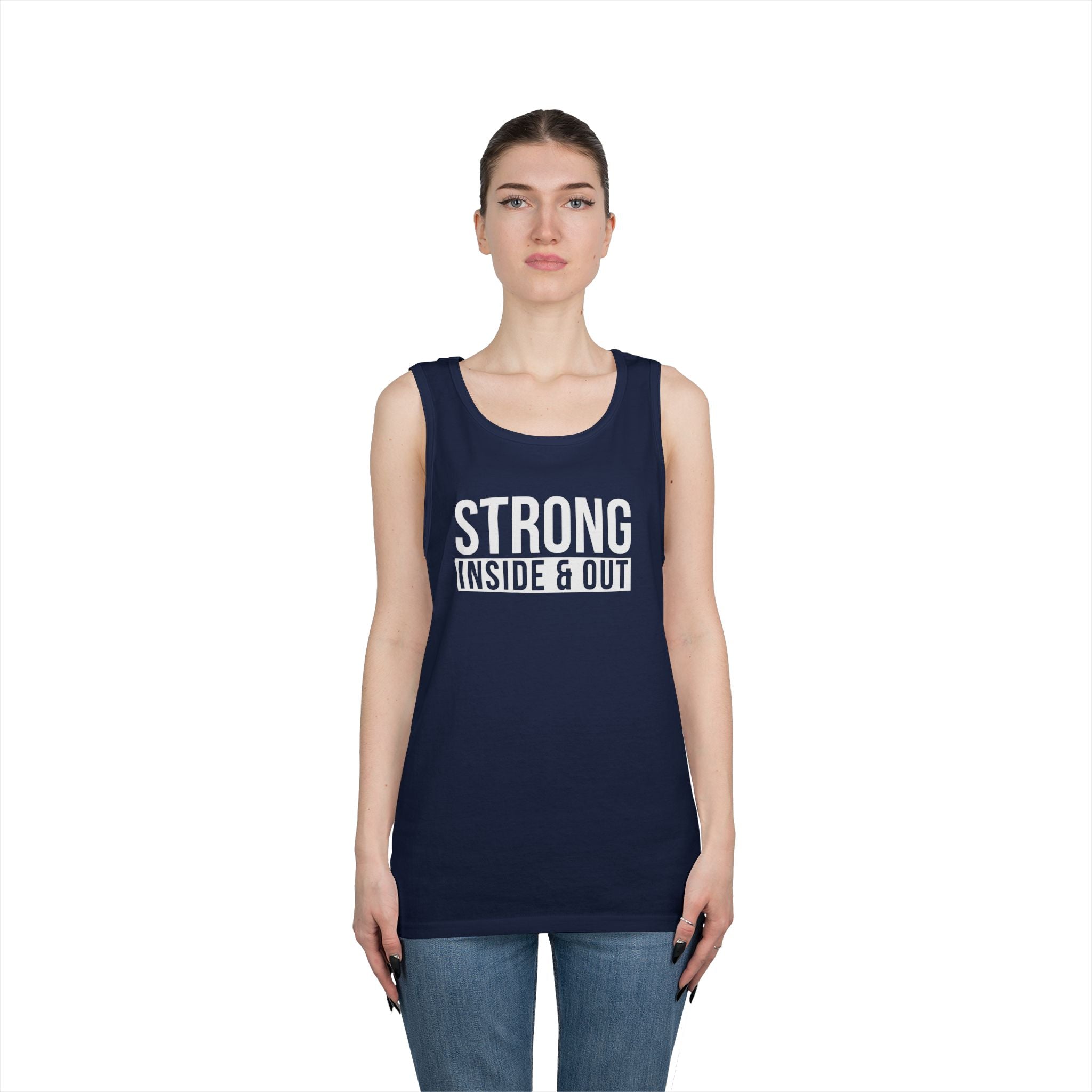 Strong Inside & Out Unisex Heavy Cotton Tank Top