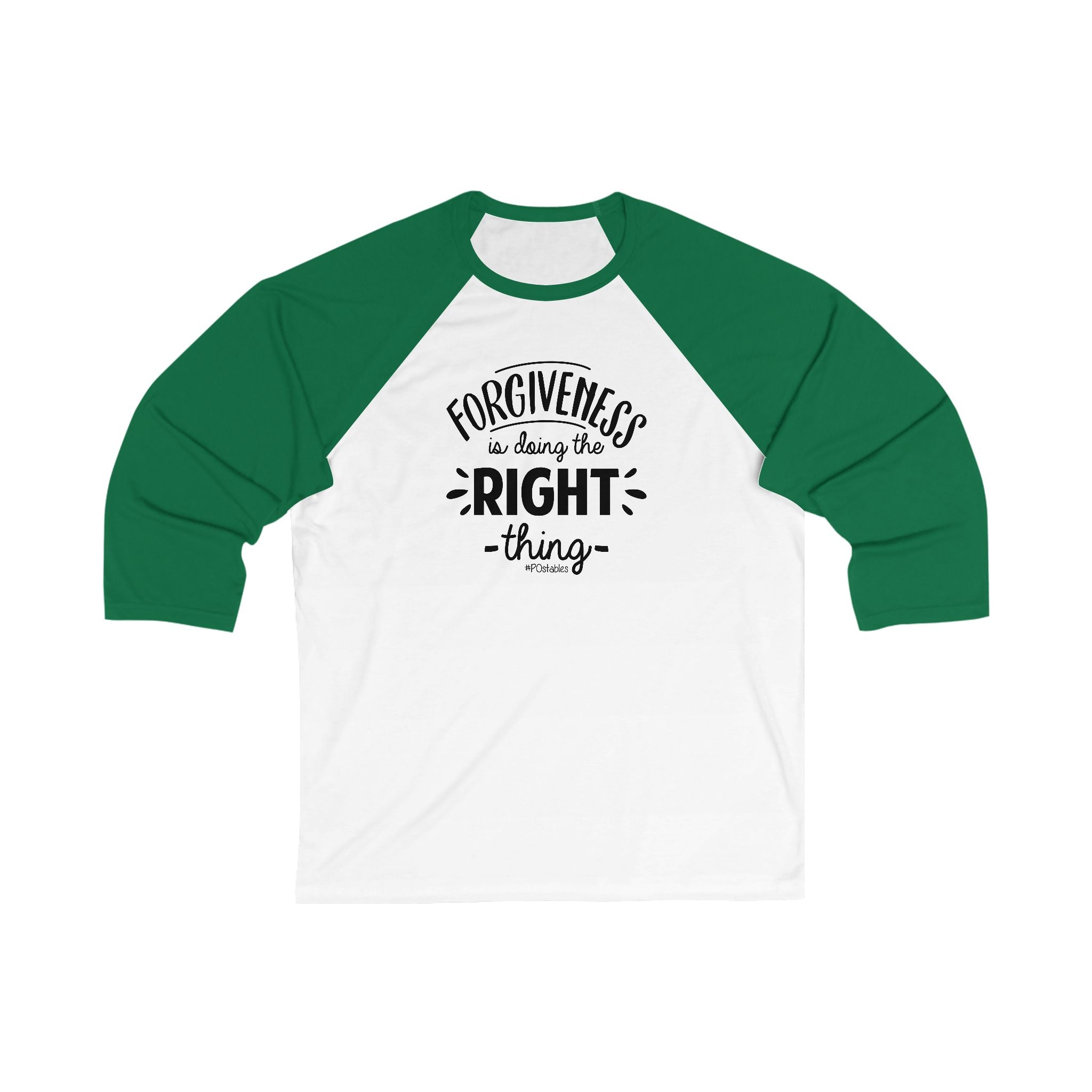 Forgiveness Baseball Tee - Unisex 3/4 Sleeve Raglan Shirt