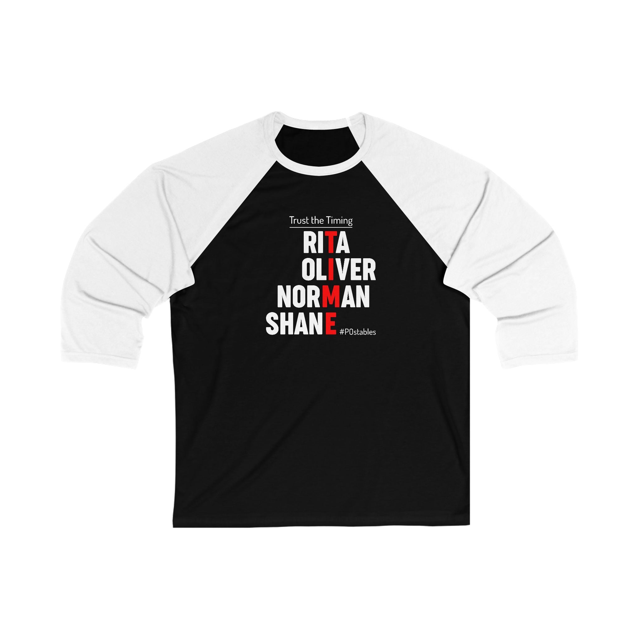 Trust the Timing Unisex 3/4 Sleeve Baseball Tee - Perfect Gift for Sports Lovers