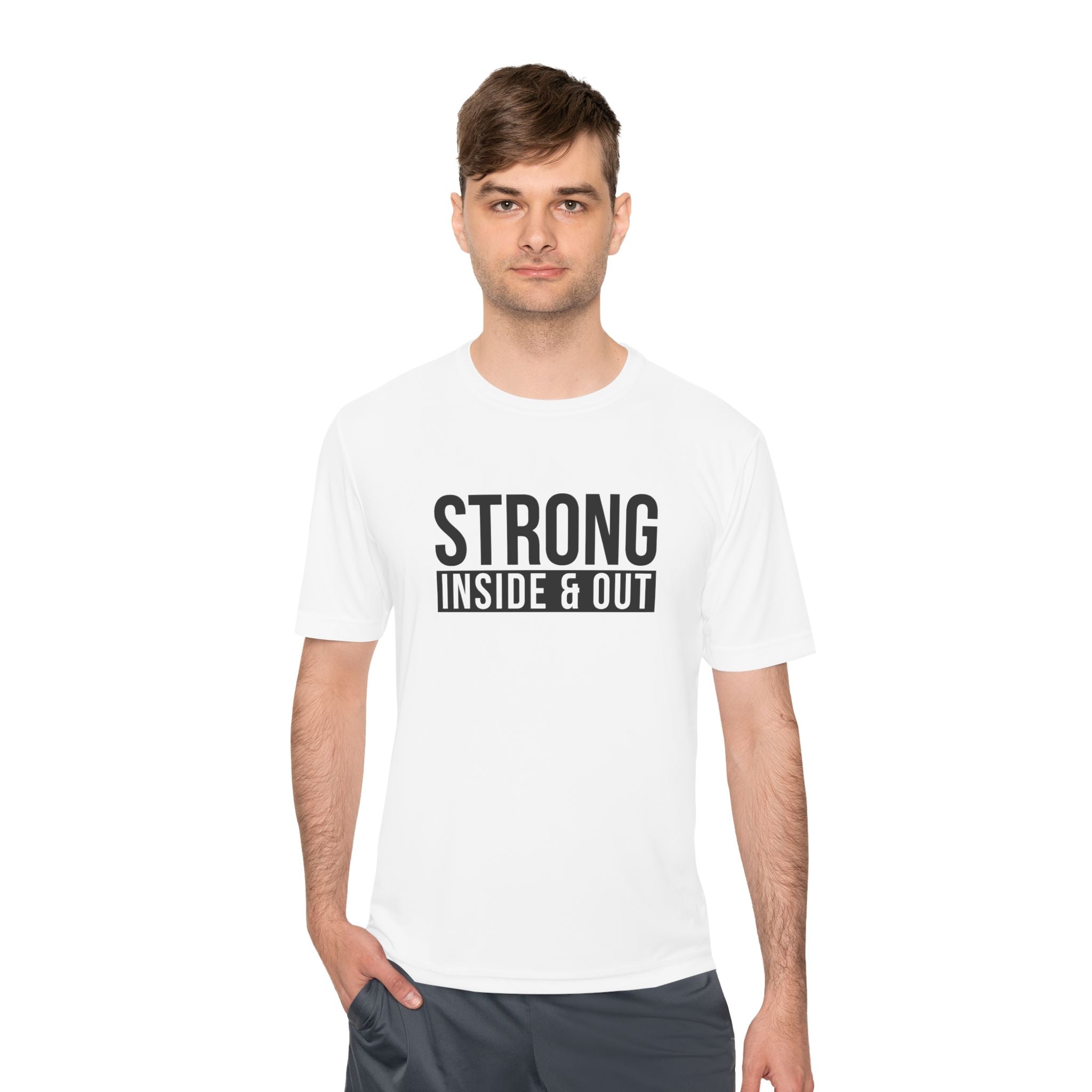 Strong Inside & Out Unisex Moisture Wicking Tee for Fitness Enthusiasts