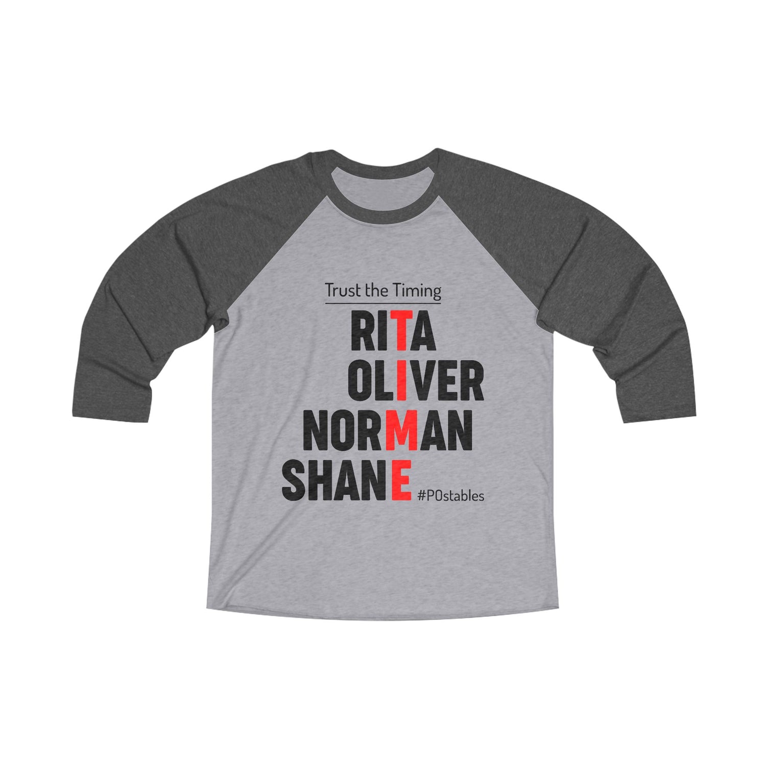 TIME Unisex Baseball Shirt