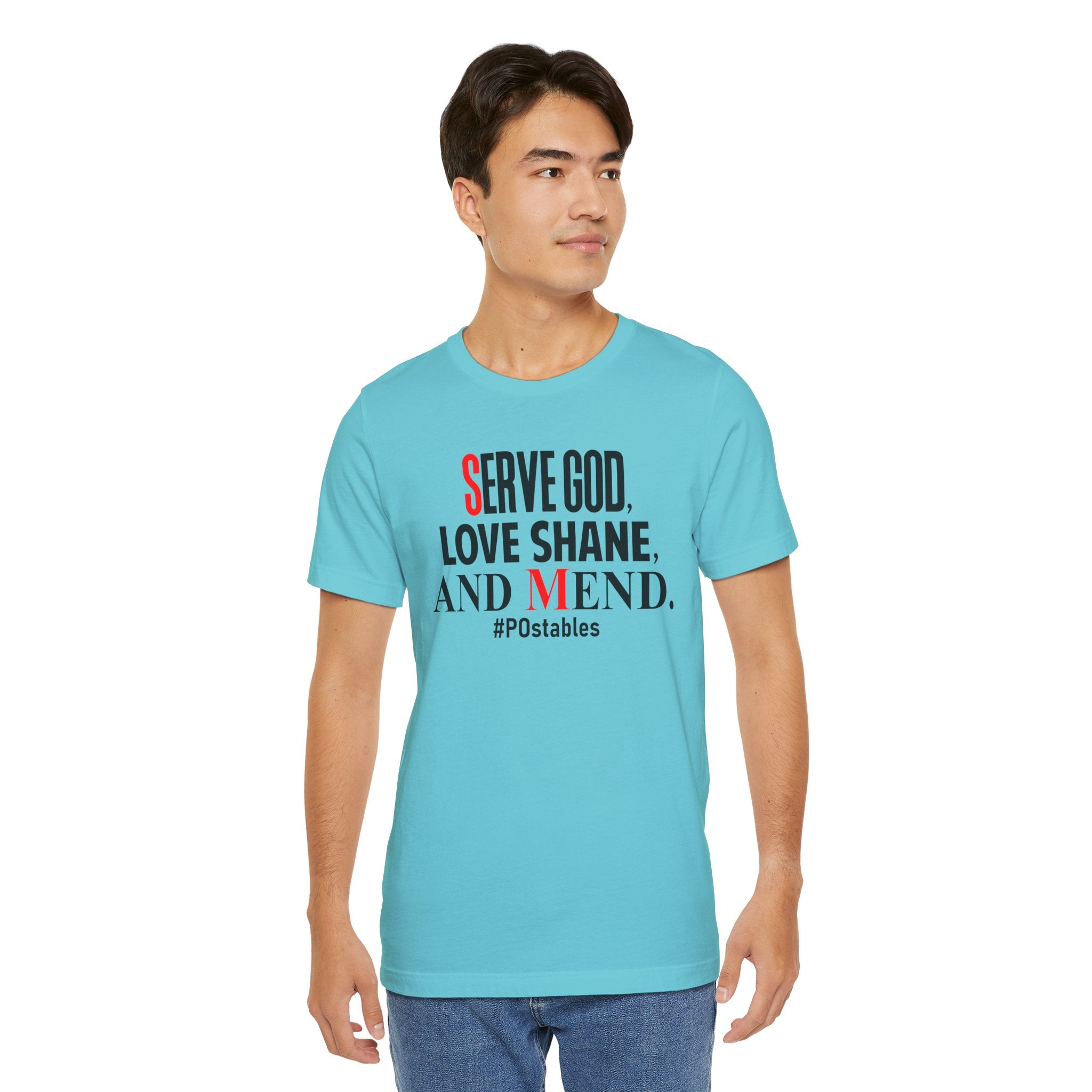 Serve God, Love Shane, and Mend Unisex Shirt
