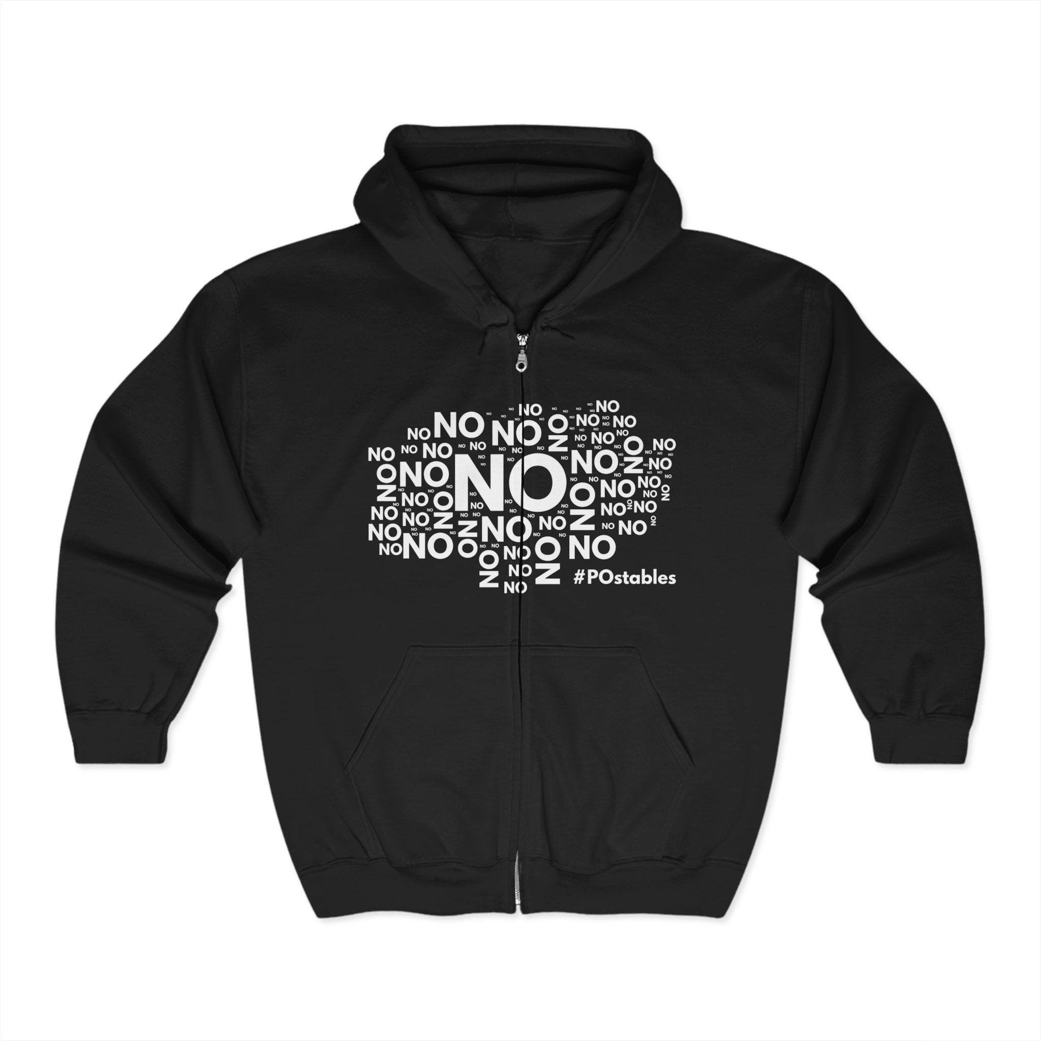 No No No Unisex Zip Hoodie