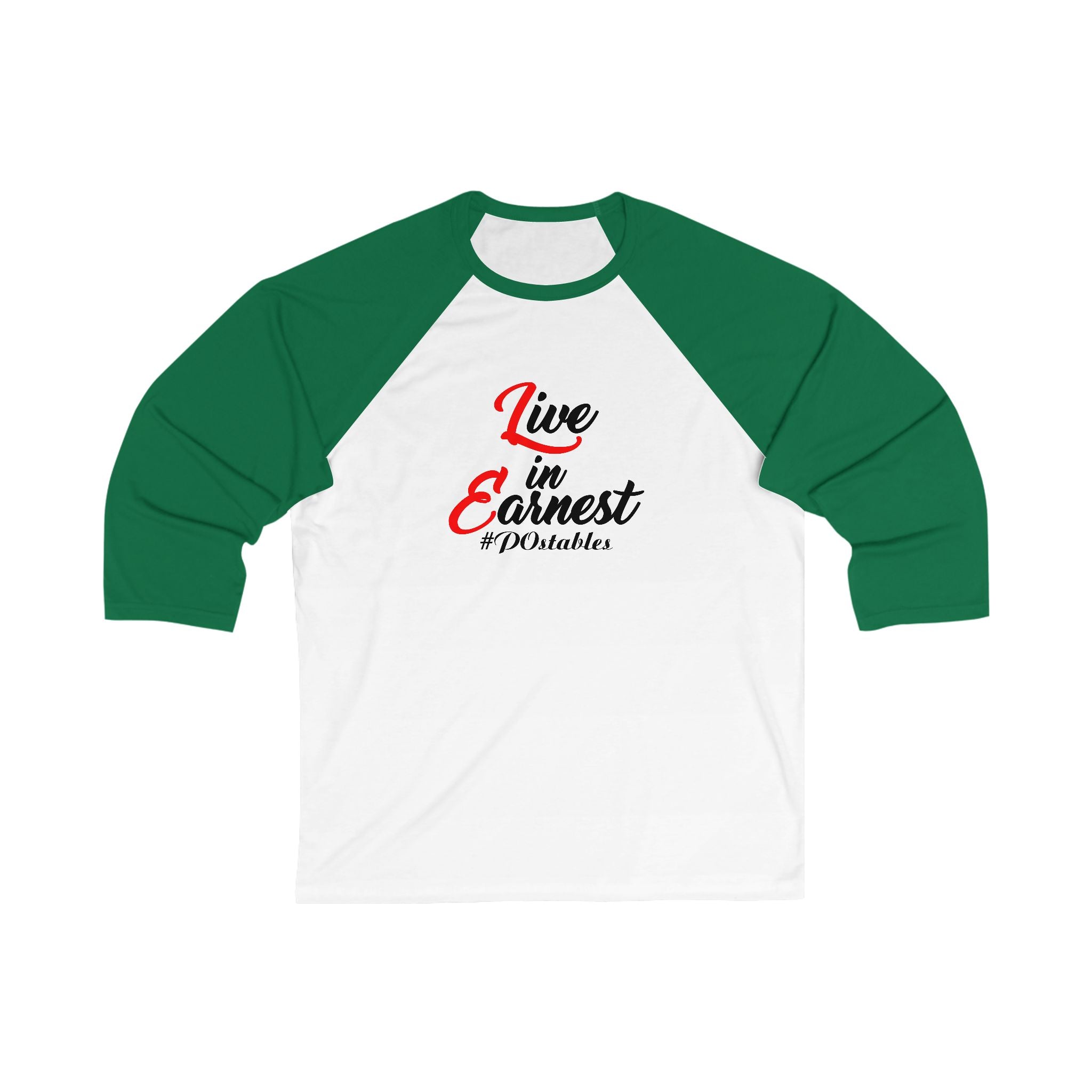 Live in Earnest Unisex Baseball Shirt