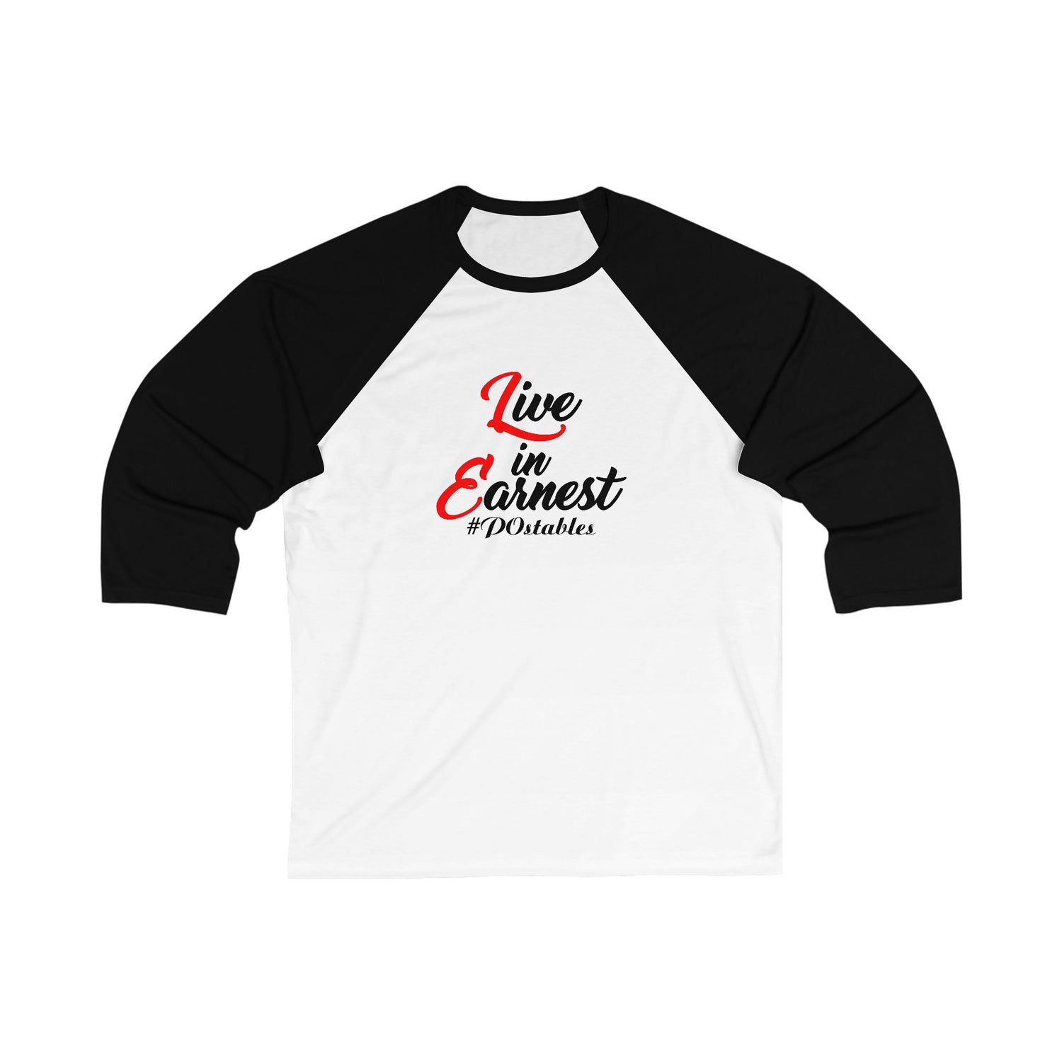 Live in Earnest Unisex Baseball Shirt