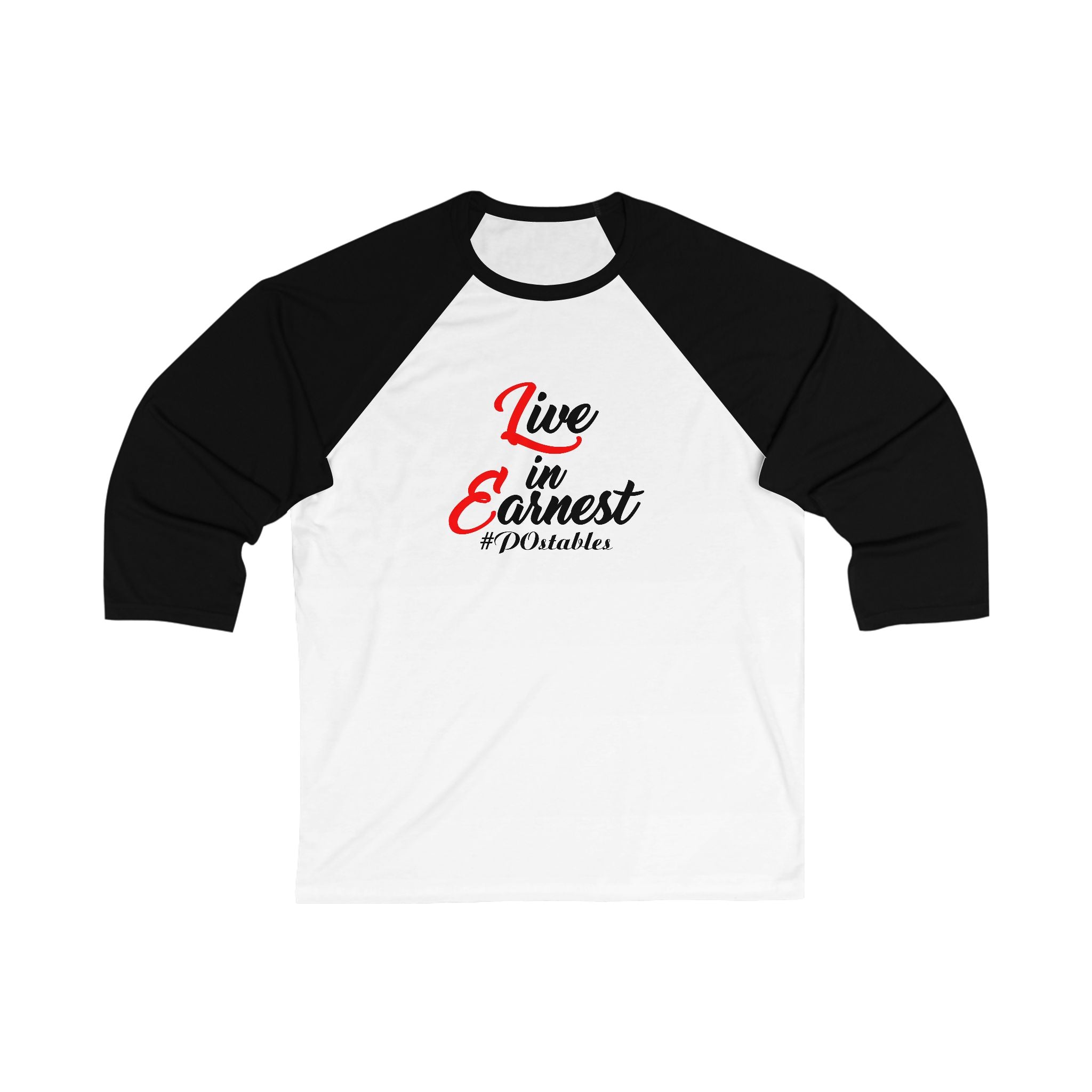 Live in Earnest Unisex Baseball Shirt