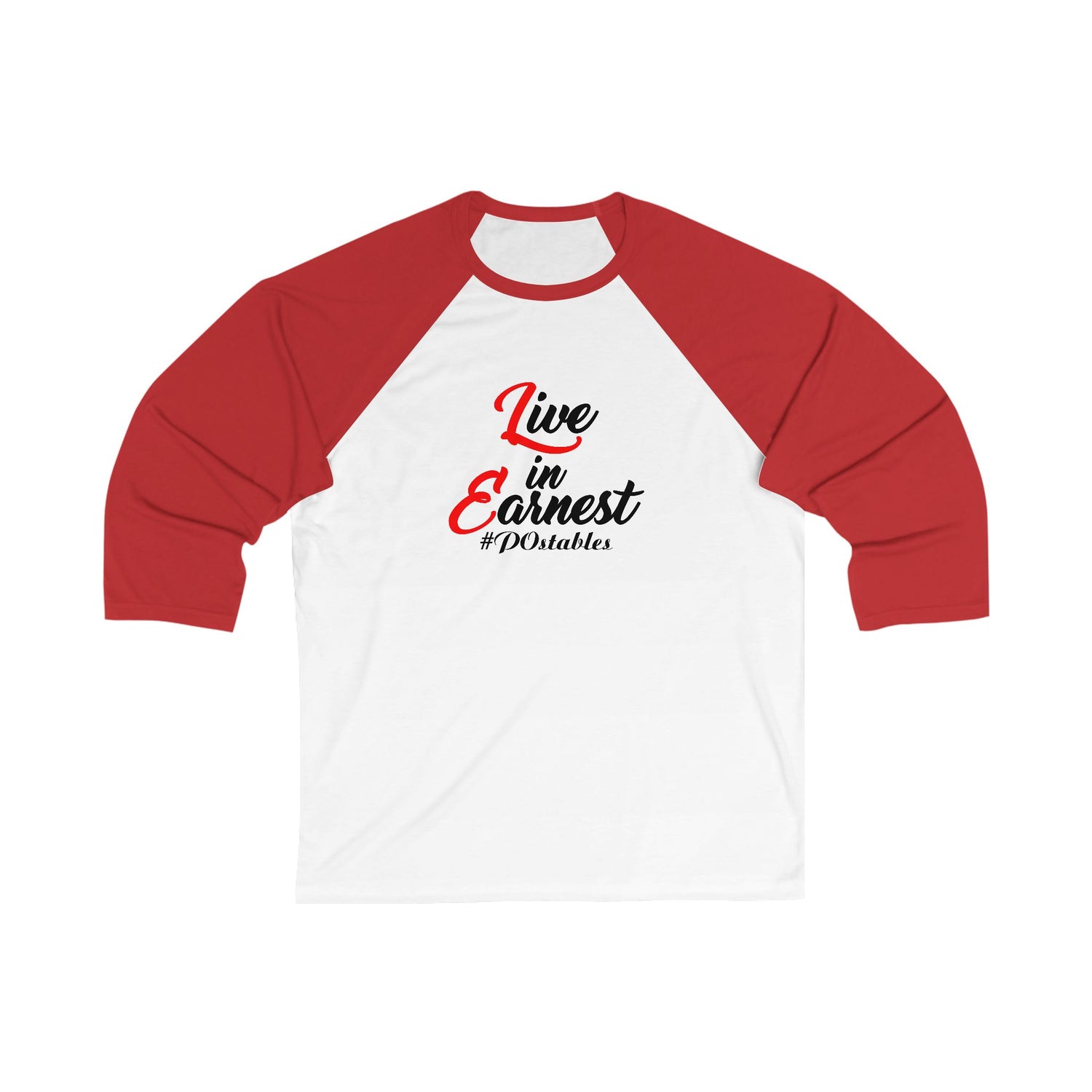 Live in Earnest Unisex Baseball Shirt