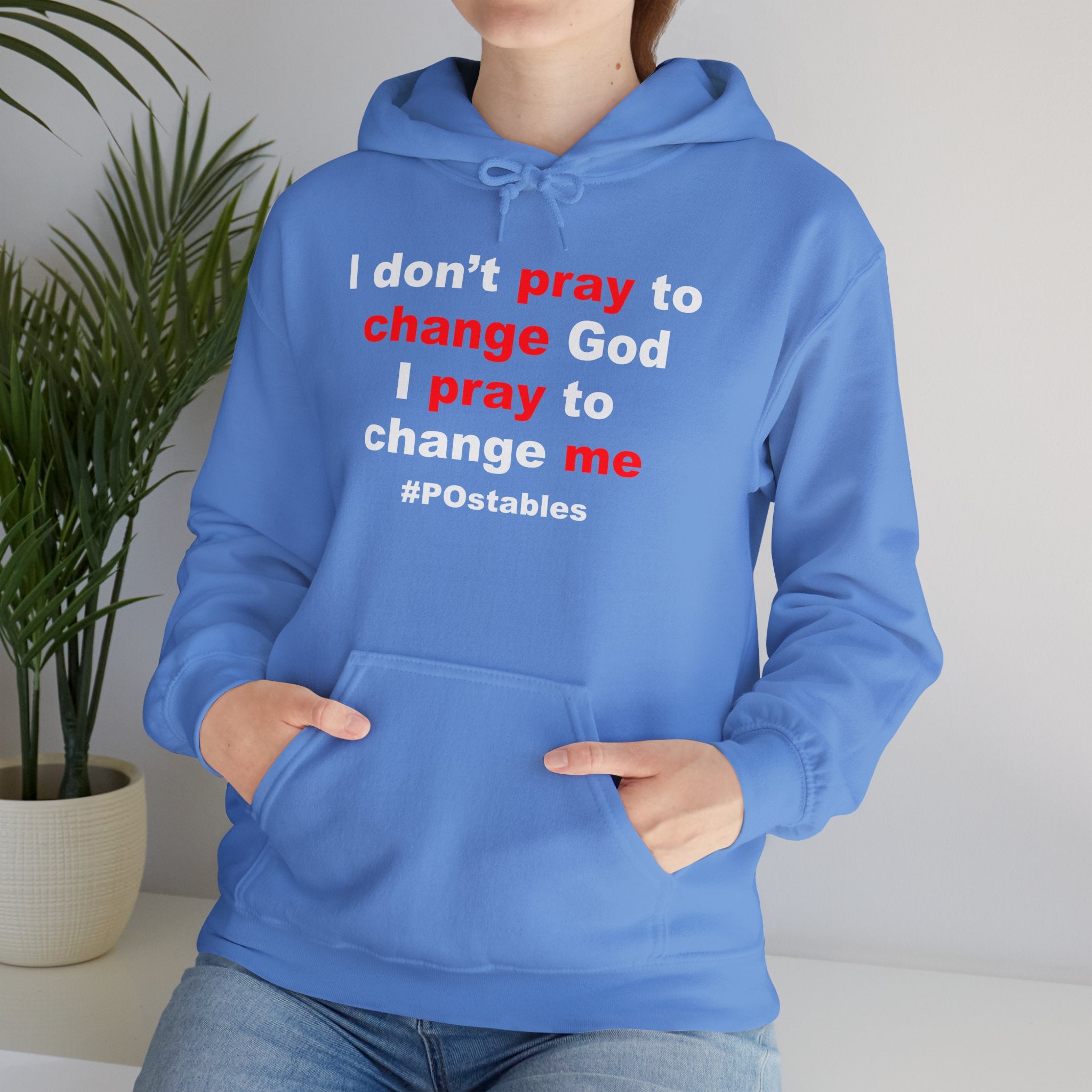 I Dont Pray to Change God Unisex Hoodie