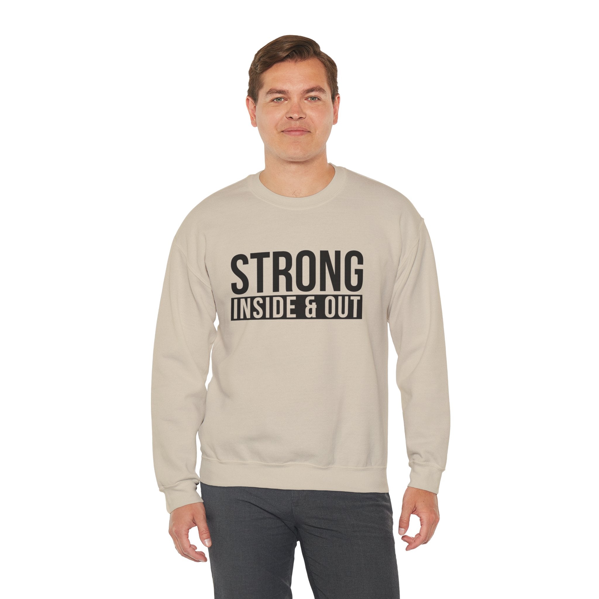 Strong Inside & Out Unisex Heavy Blend Crewneck Sweatshirt