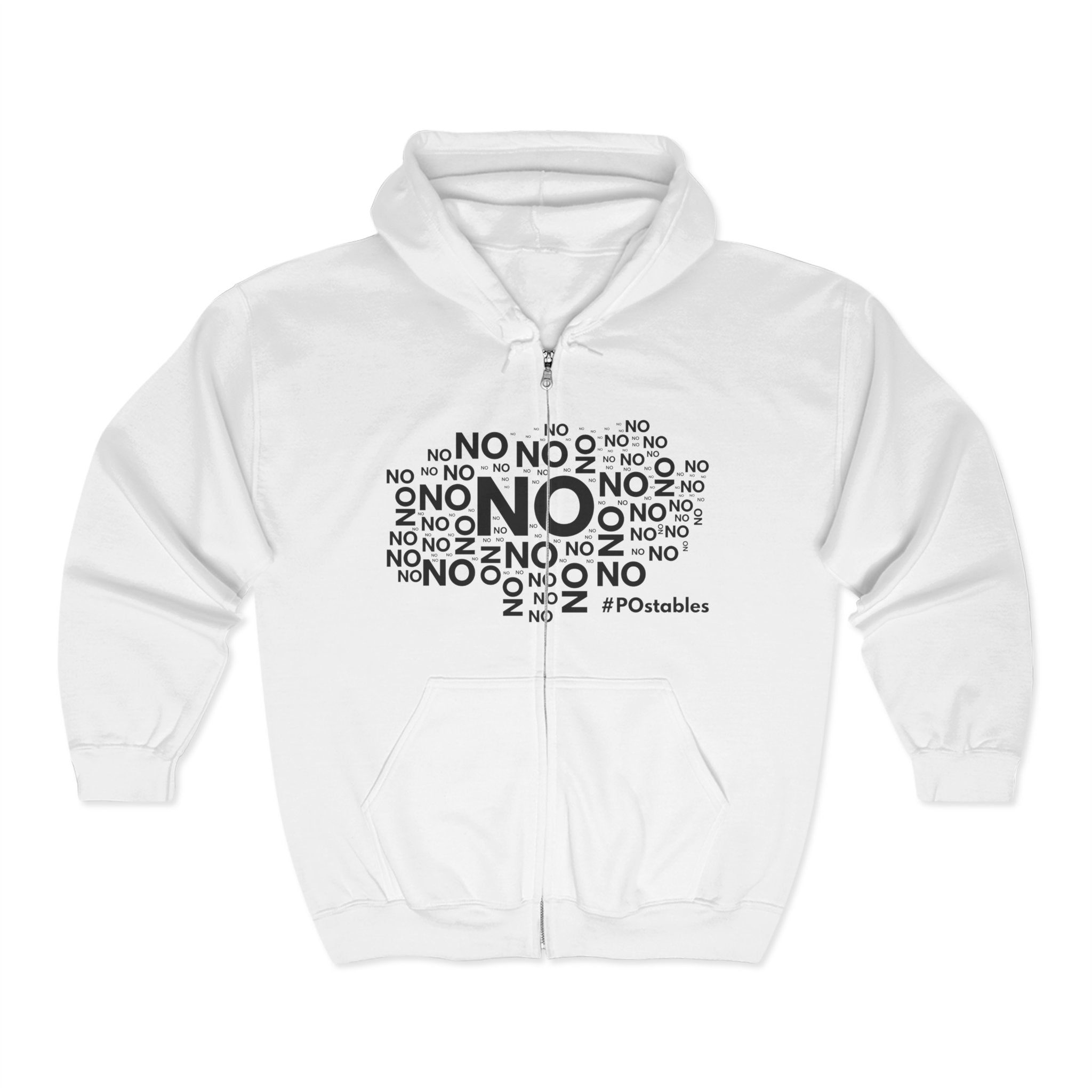 No No No Unisex Zip Hoodie