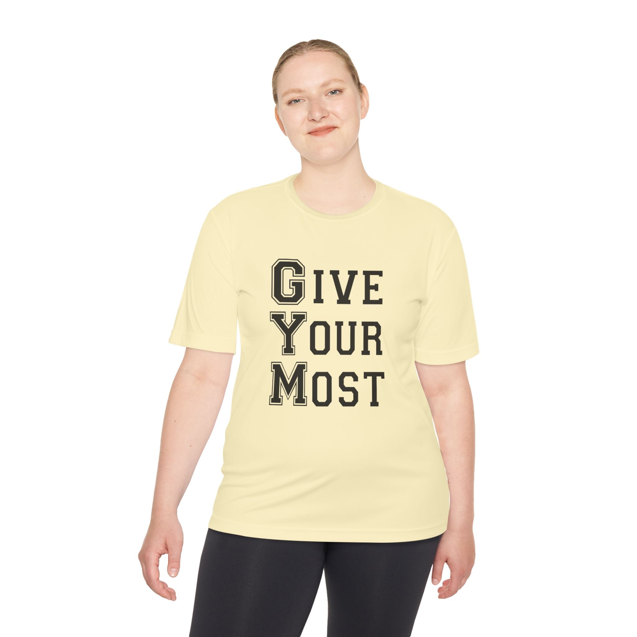 Unisex Gym Motivational Tee - "Give Your Most"
