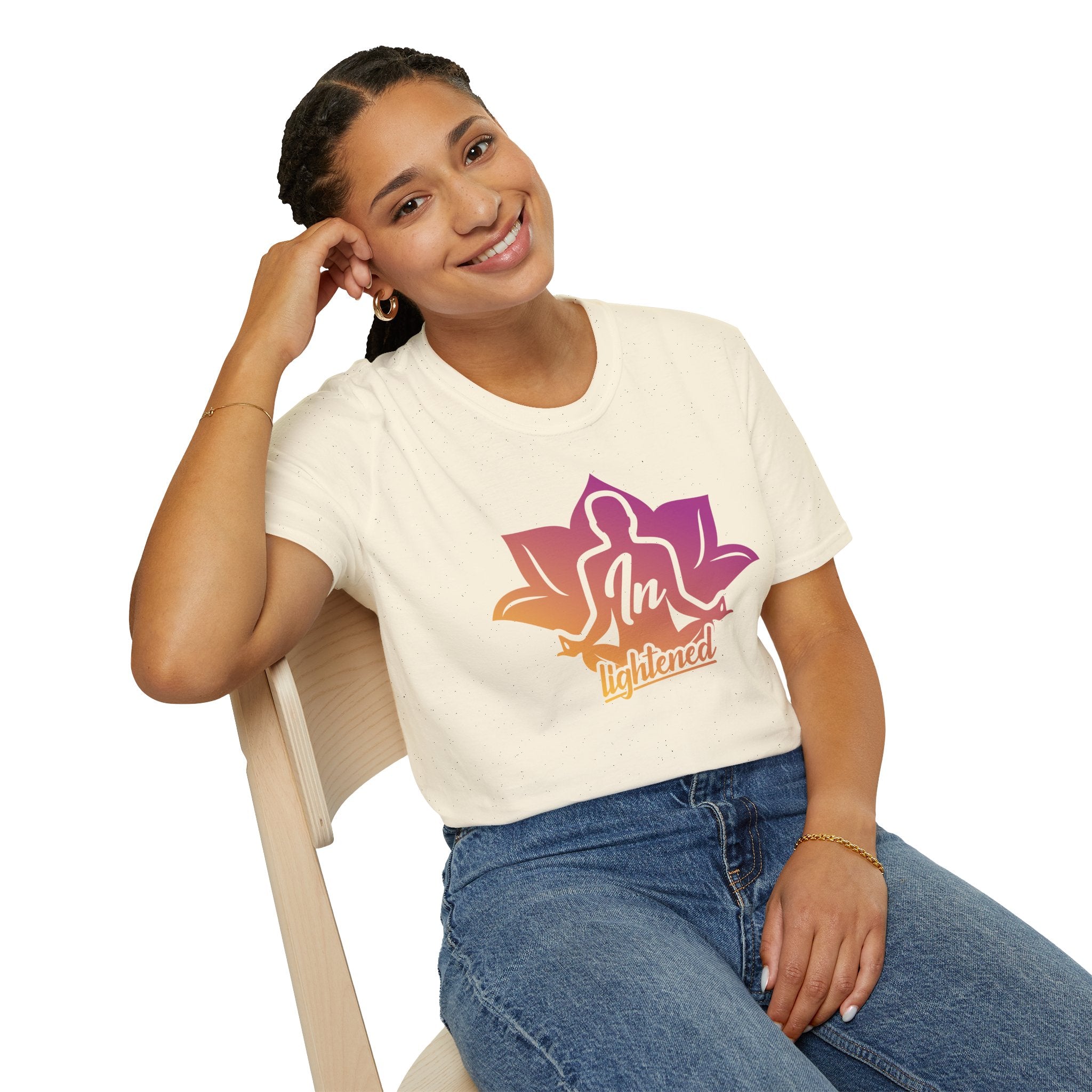 Mindfulness Lotus Unisex T-Shirt - In Lightened Design