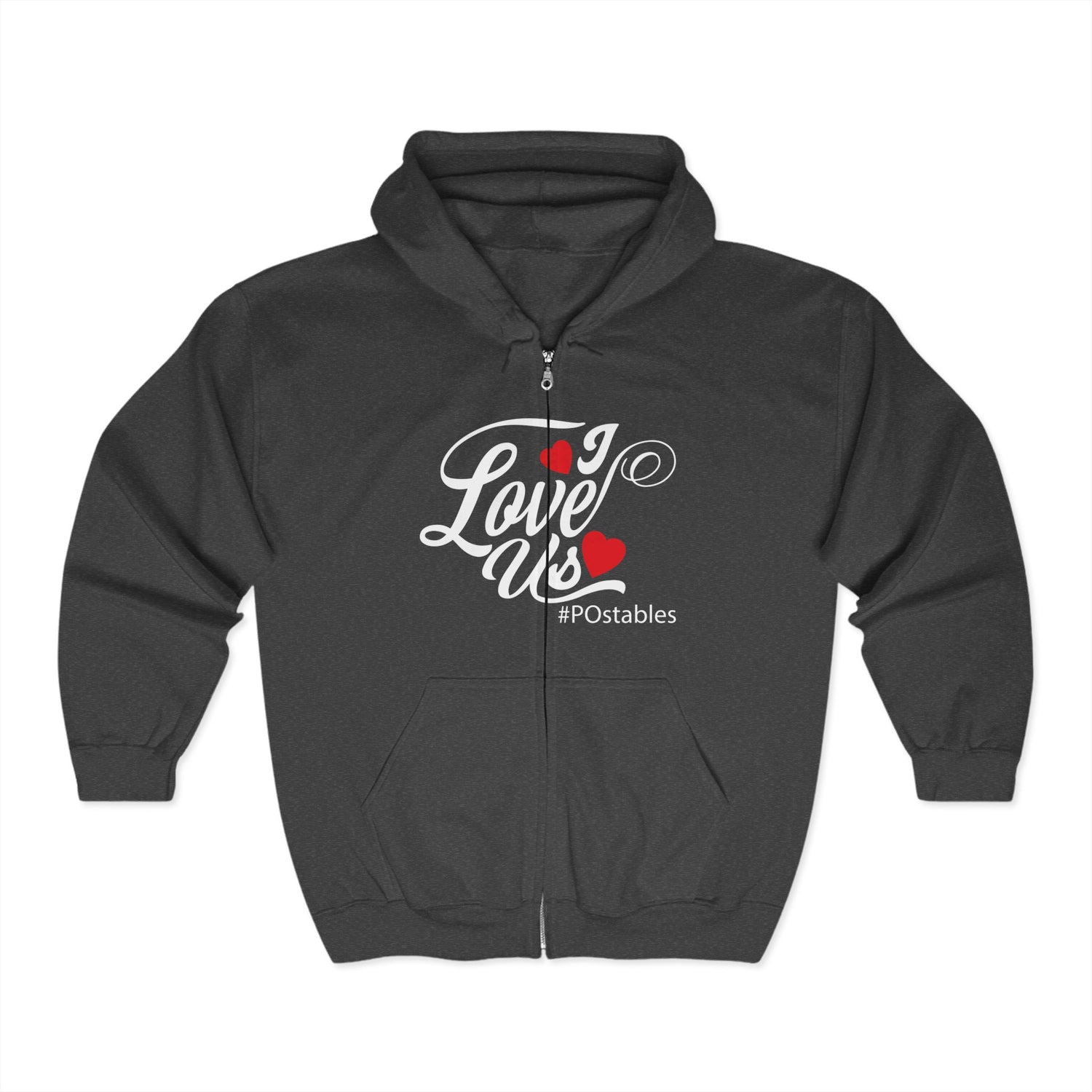 I Love Us Unisex Zip Hoodie