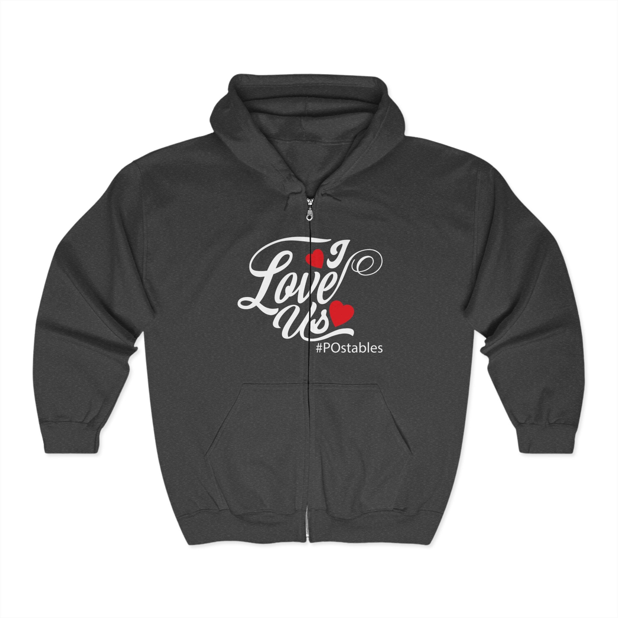 I Love Us Unisex Zip Hoodie
