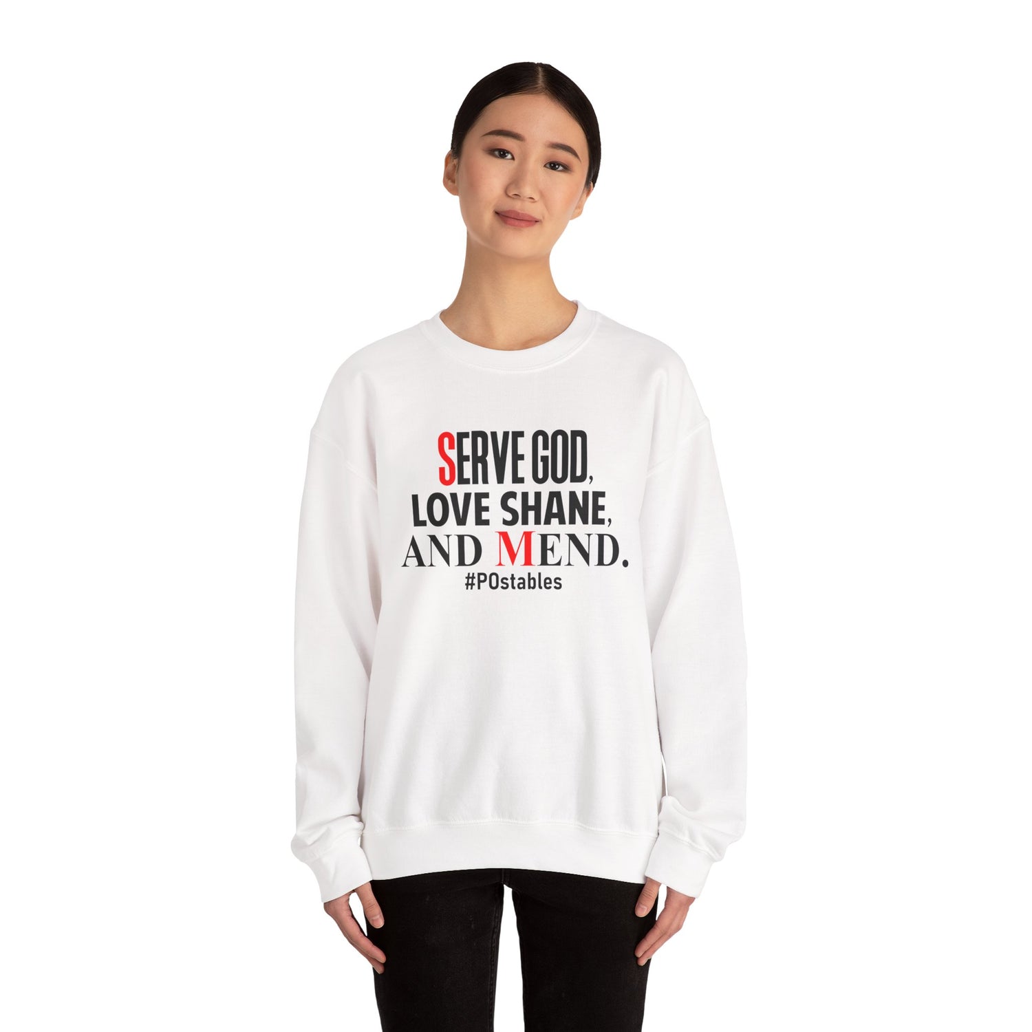Serve God, Love Shane, and Mend Unisex Sweatshirt