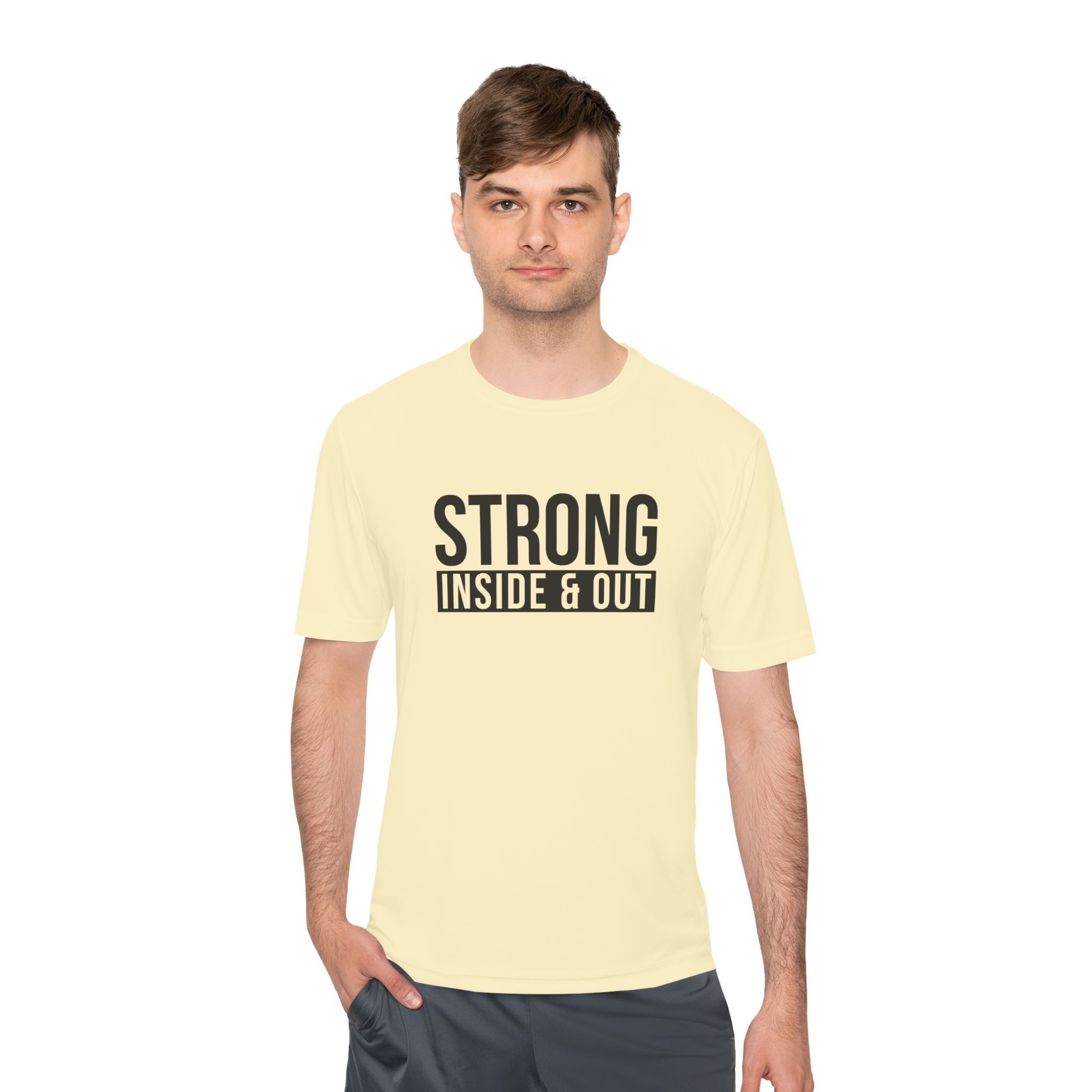 Strong Inside & Out Unisex Moisture Wicking Tee for Fitness Enthusiasts