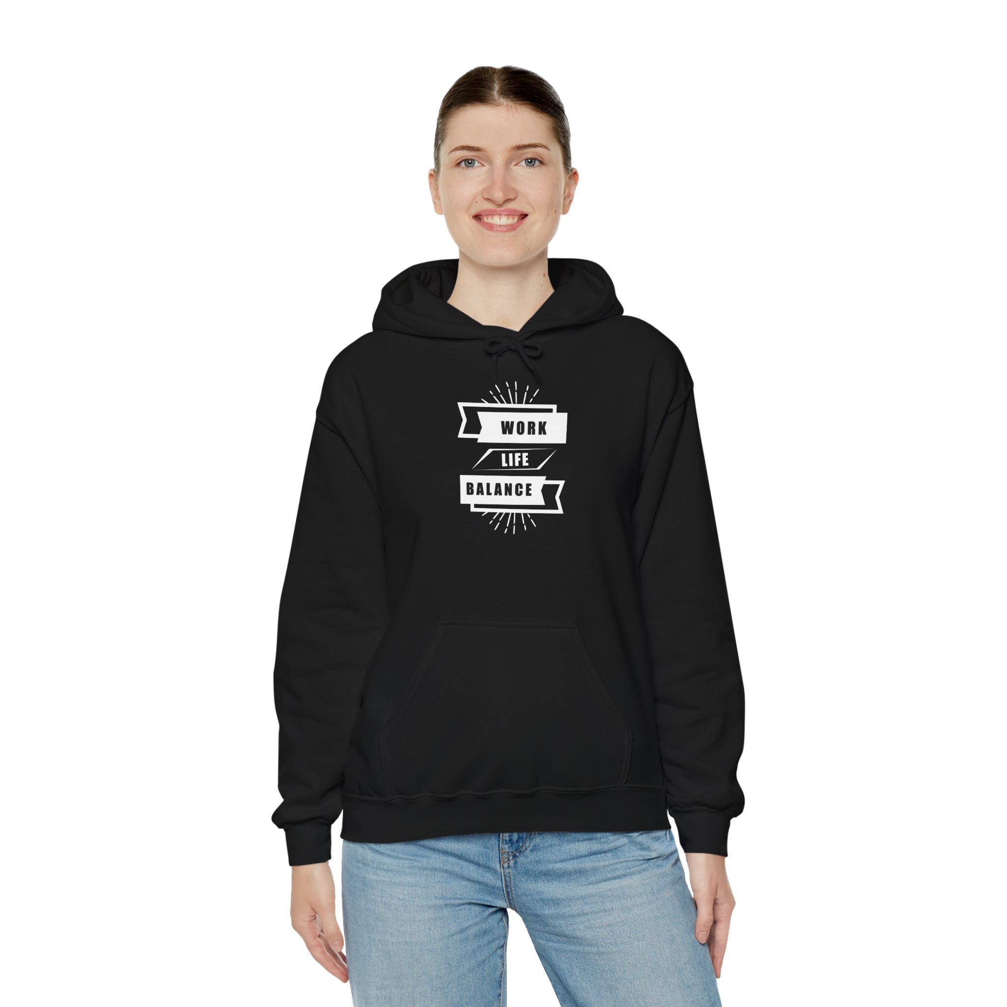 Unisex Heavy Blend Hoodie - Work Life Balance Sweatshirt
