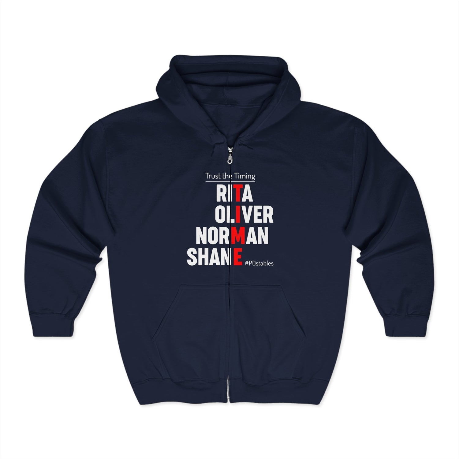 TIME Unisex Zip Hoodie