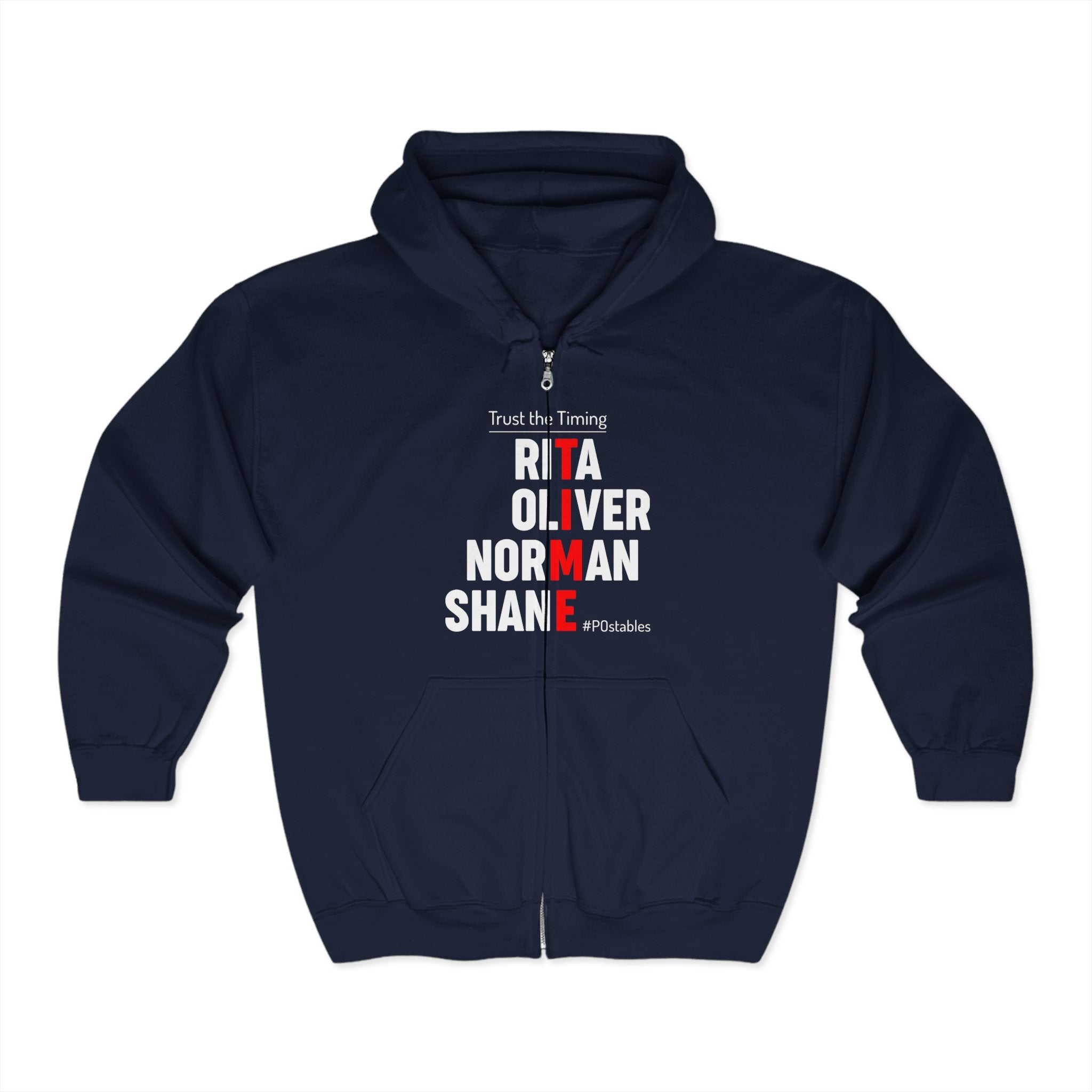 TIME Unisex Zip Hoodie