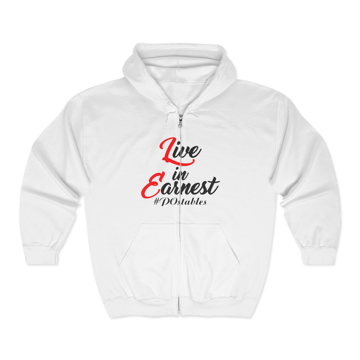 Live in Earnest Unisex Zip Hoodie