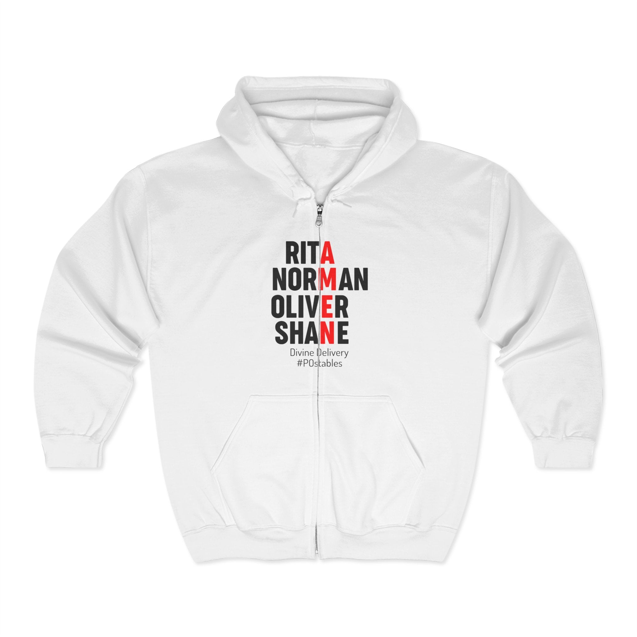 Personalized Unisex Zip-Up Hoodie - Divine Delivery Design