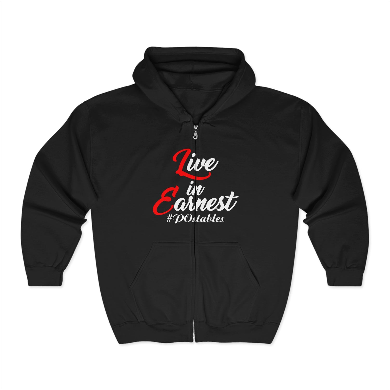 Live in Earnest Unisex Zip Hoodie