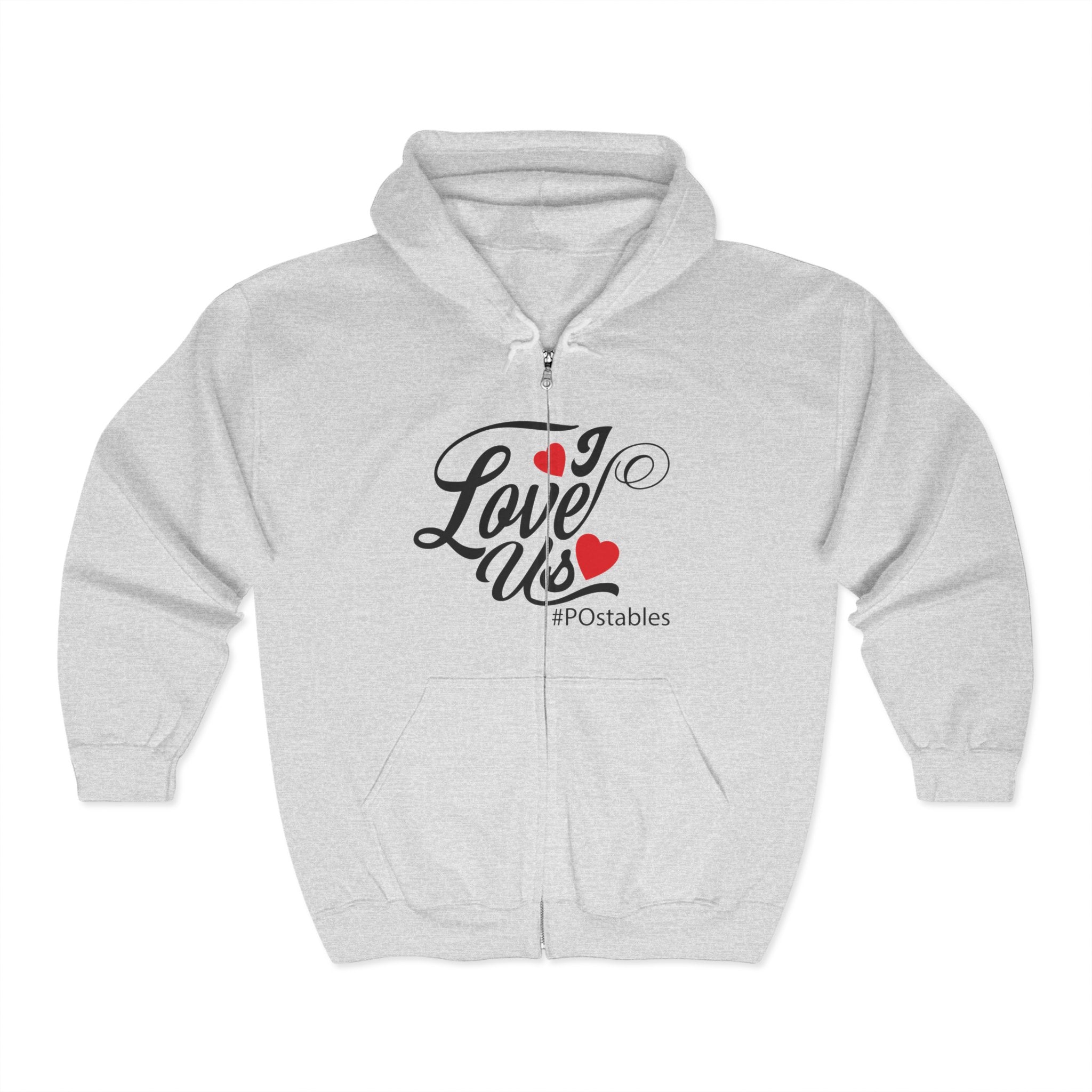 I Love Us Unisex Zip Hoodie