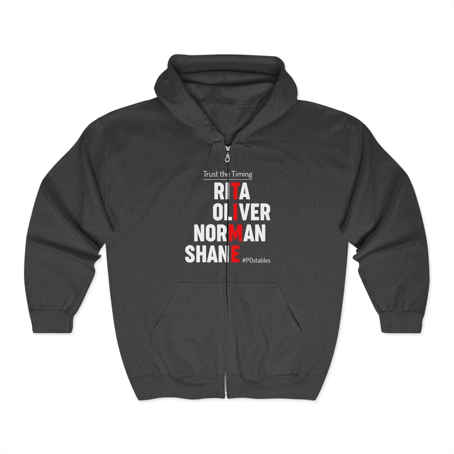 TIME Unisex Zip Hoodie