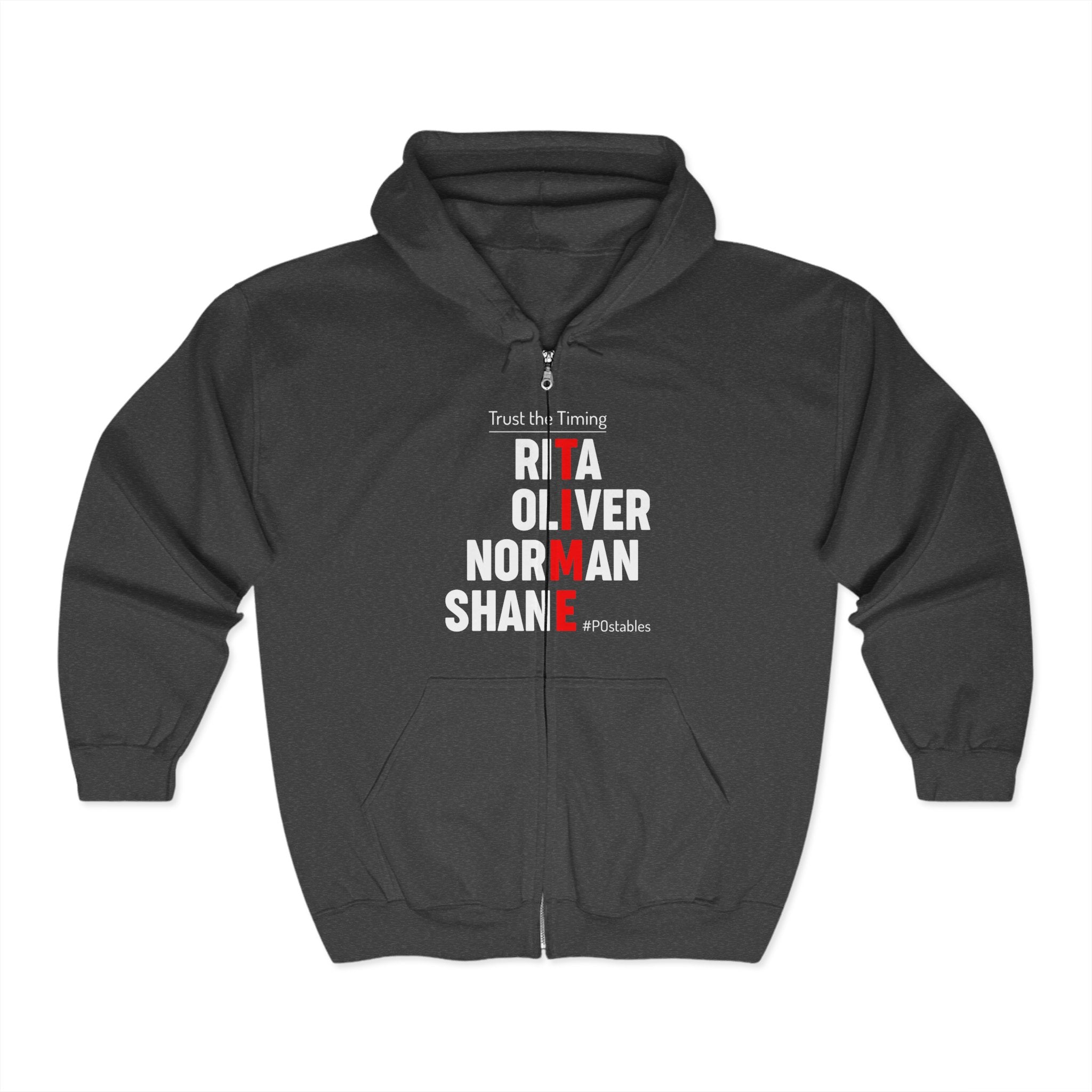 TIME Unisex Zip Hoodie