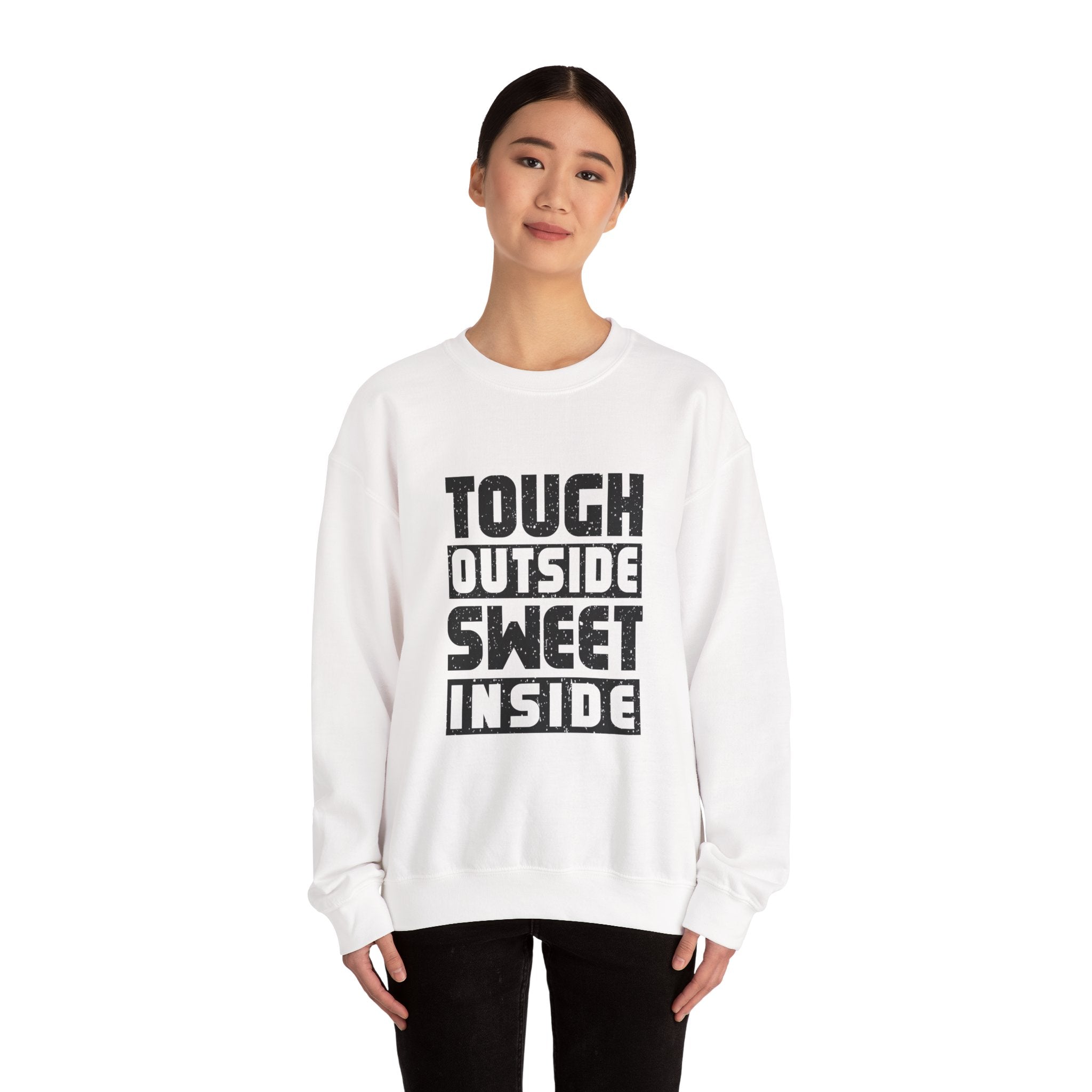 Tough Outside, Sweet Inside Unisex Sweatshirt