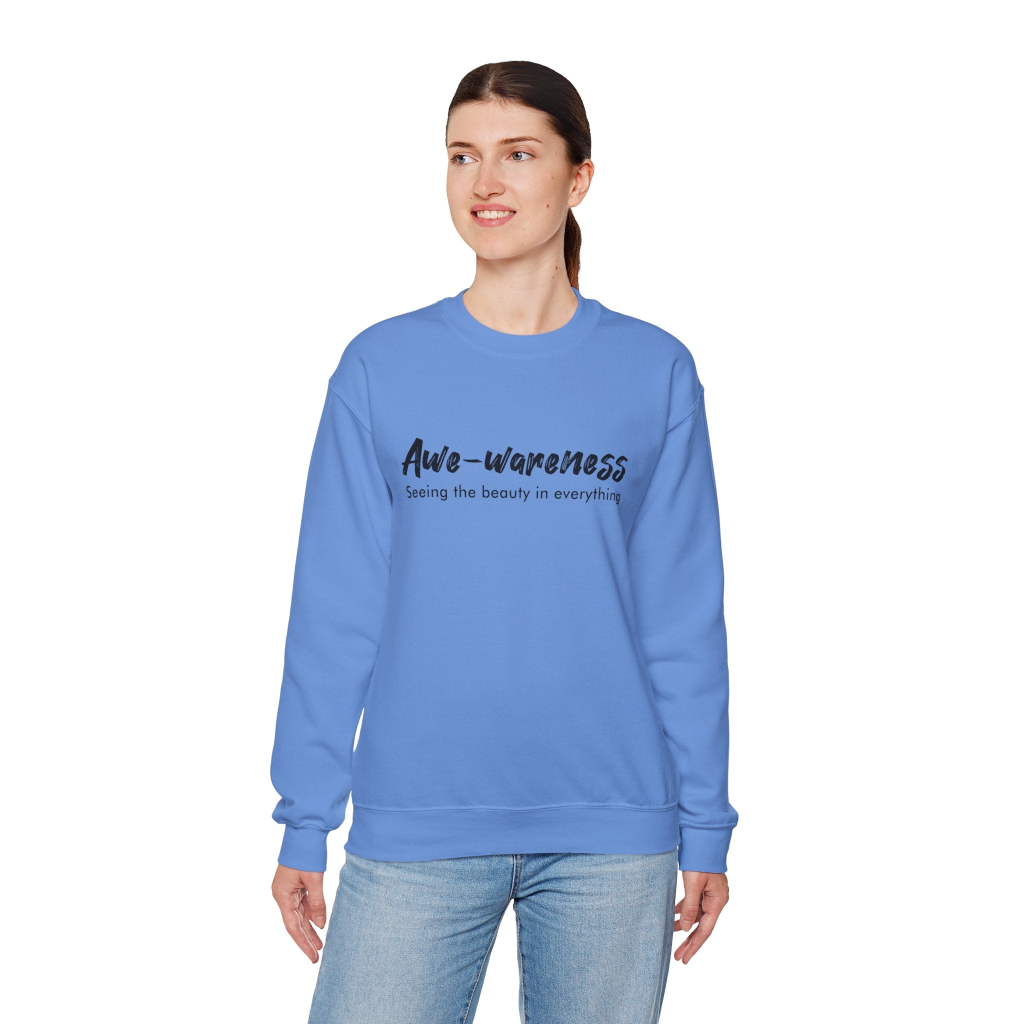 Awe-awareness Unisex Heavy Blend™ Crewneck Sweatshirt - Feel the Beauty in Everything