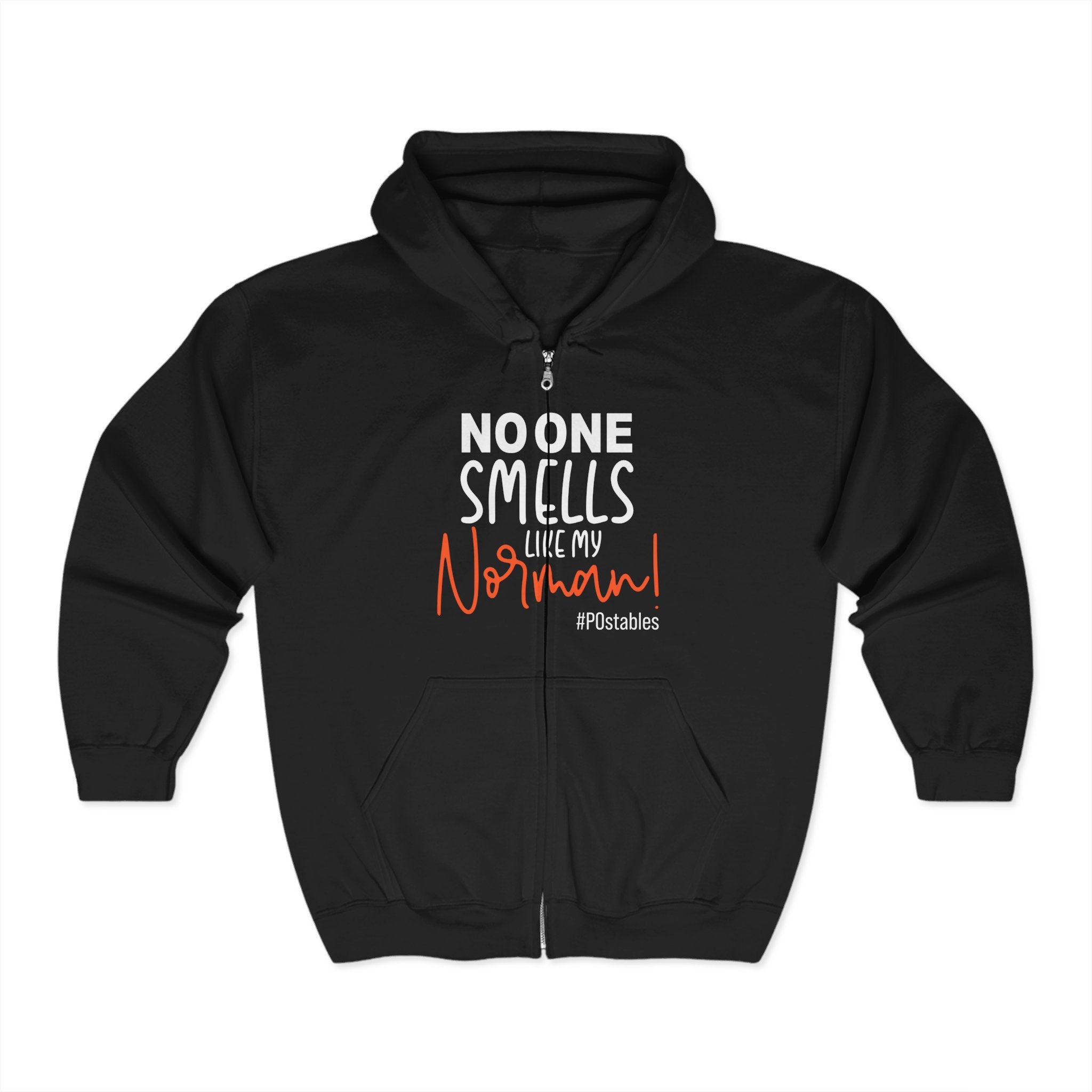 Funny Dog Lover Full Zip Hoodie - "No One Smells Like My Normal"