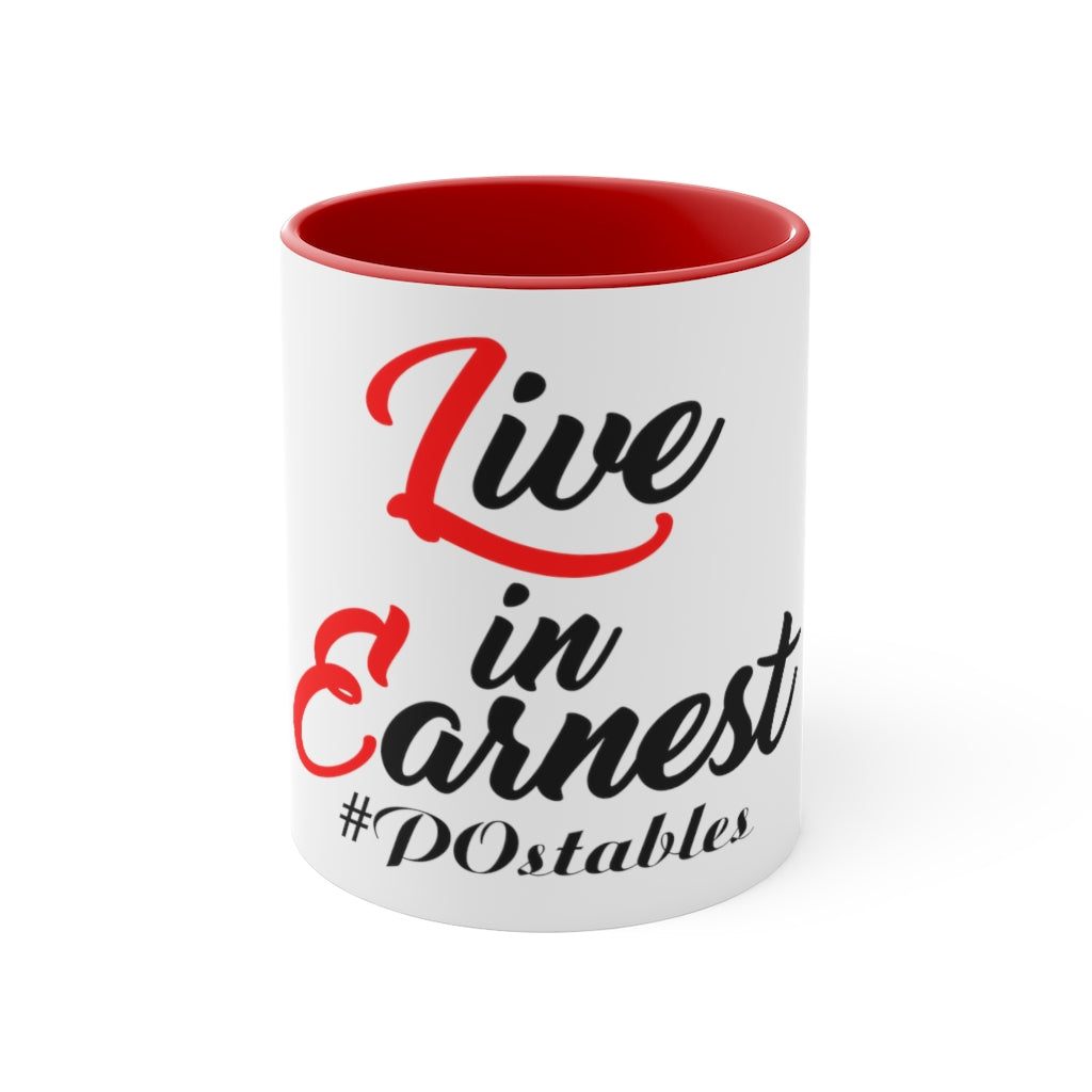 Live in Earnest Accent Mug