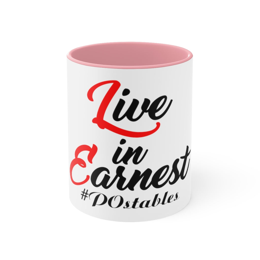 Live in Earnest Accent Mug