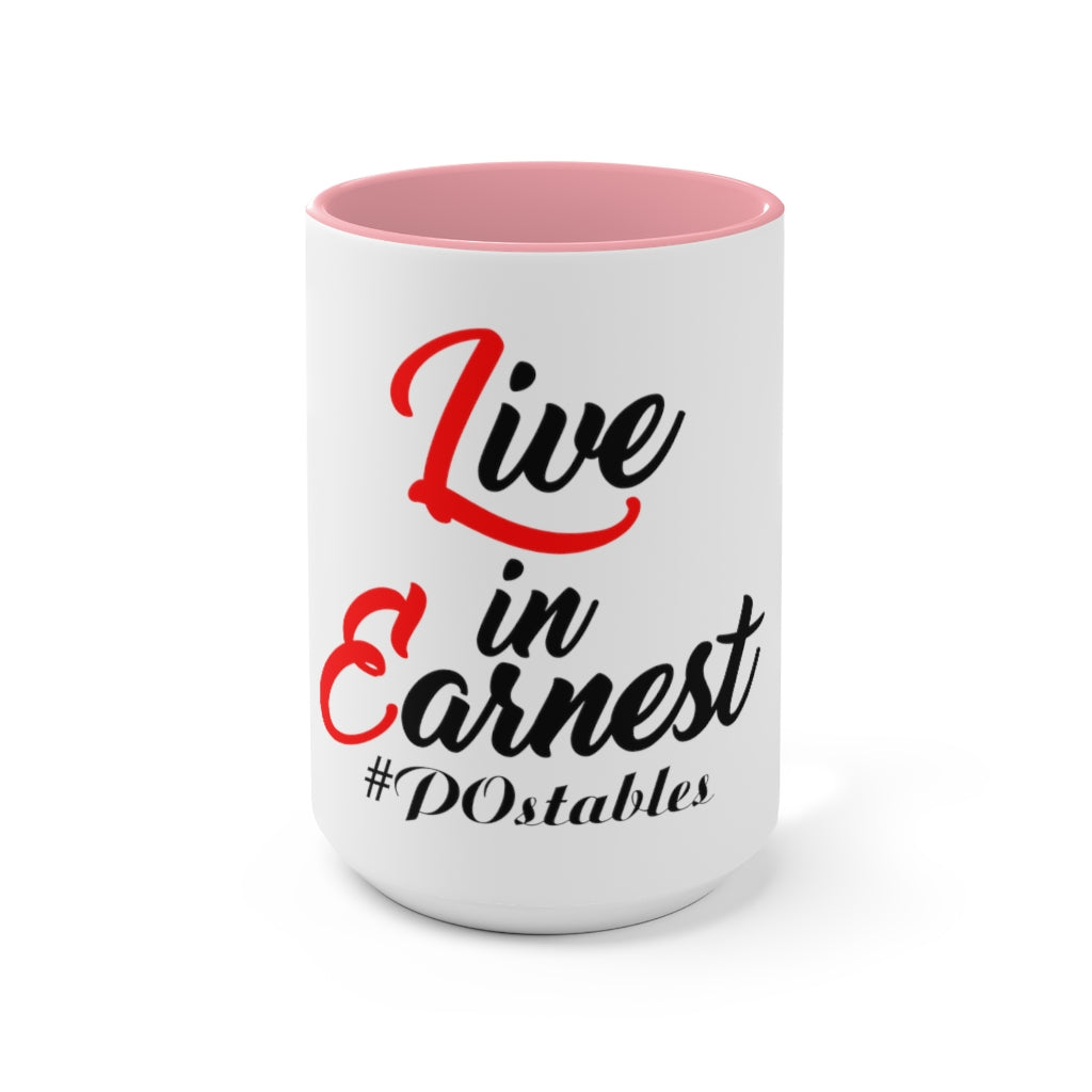 Live in Earnest Accent Mug