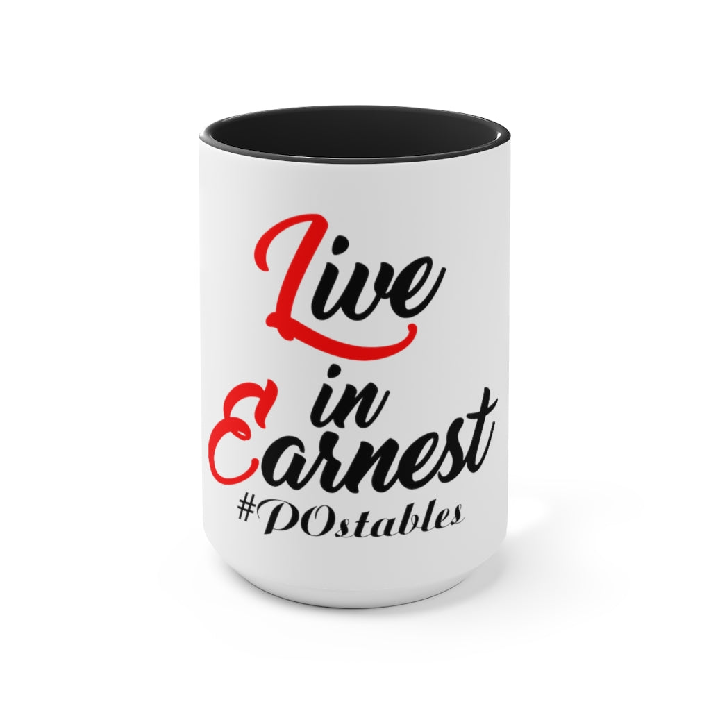 Live in Earnest Accent Mug