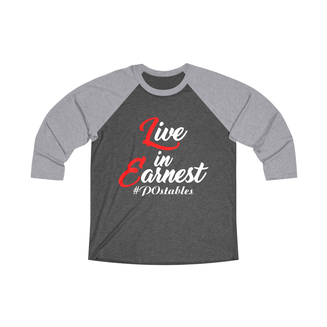 Live in Earnest Unisex Baseball Shirt