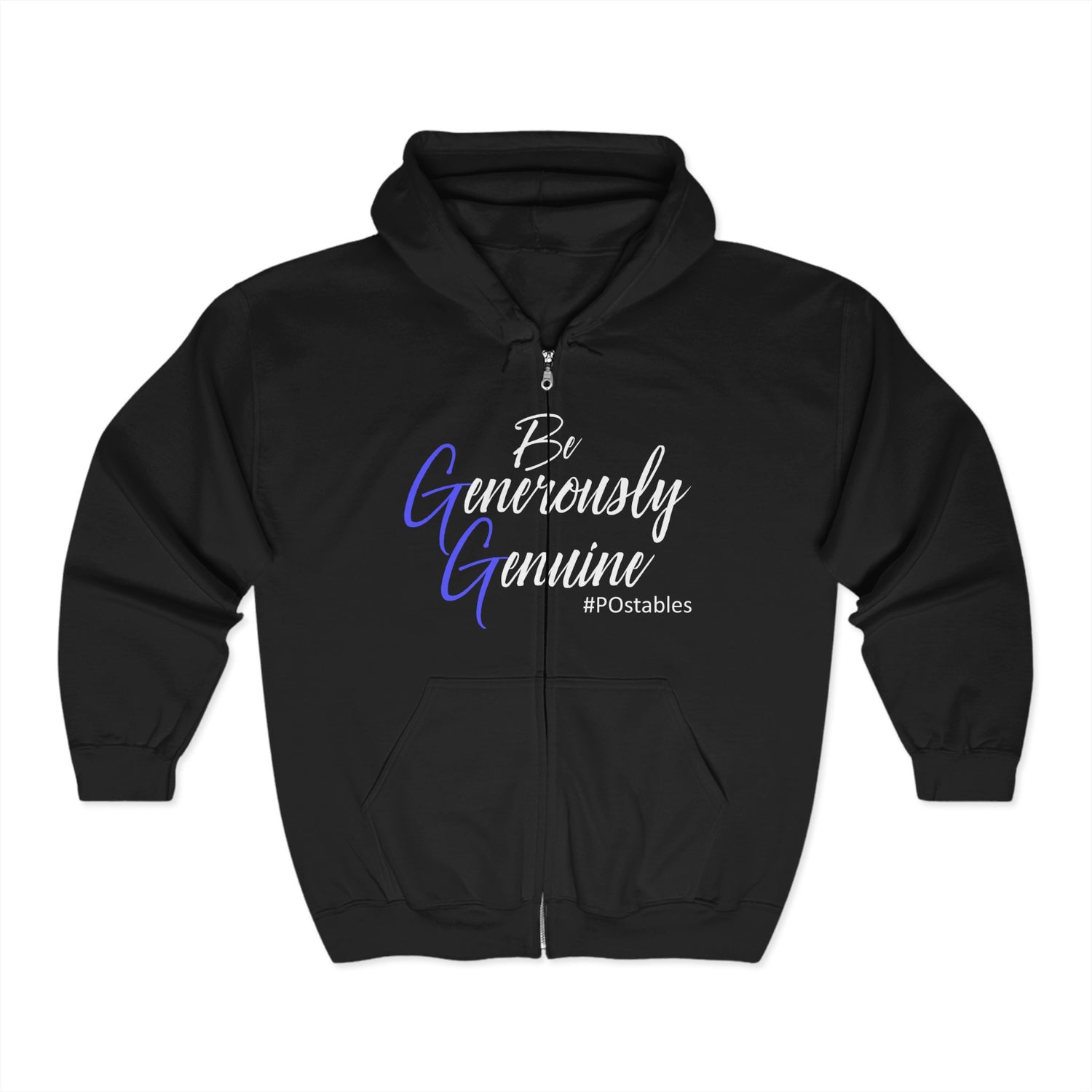 Be Generously Genuine Unisex Zip Hoodie
