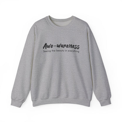 Awe-awareness Unisex Heavy Blend™ Crewneck Sweatshirt - Feel the Beauty in Everything