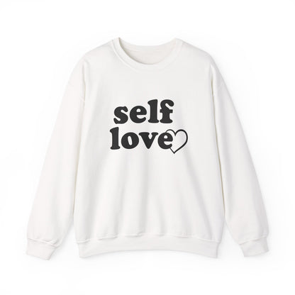 Self Love Unisex Crewneck Sweatshirt - Cozy &amp; Inspirational