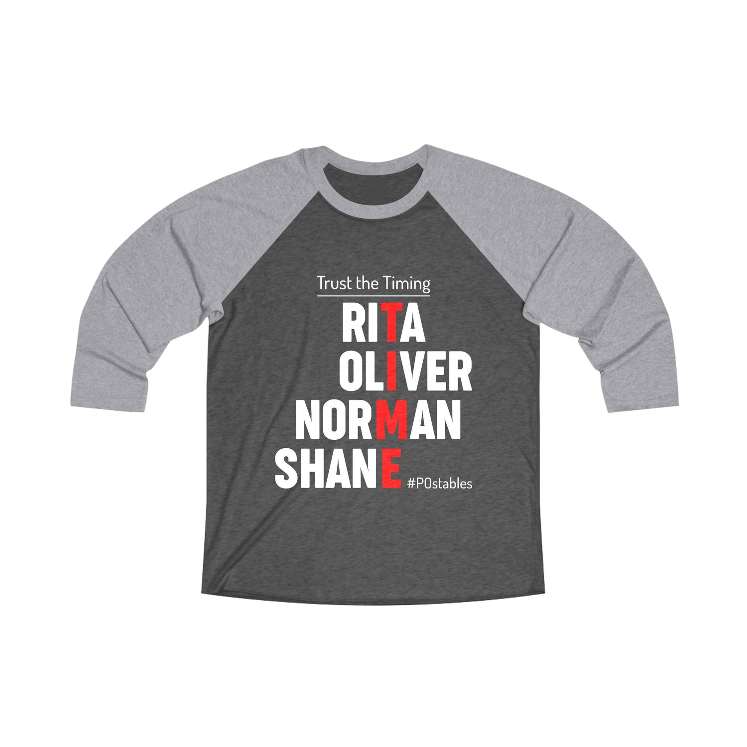Trust the Timing Unisex Raglan Tee – Inspirational Message Shirt