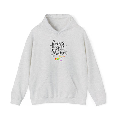 Focus on Shine Unisex Hooded Sweatshirt - Inspirational Hoodie for Comfort and Style