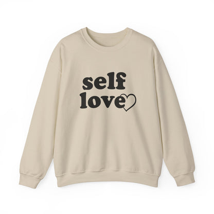 Self Love Unisex Crewneck Sweatshirt - Cozy &amp; Inspirational