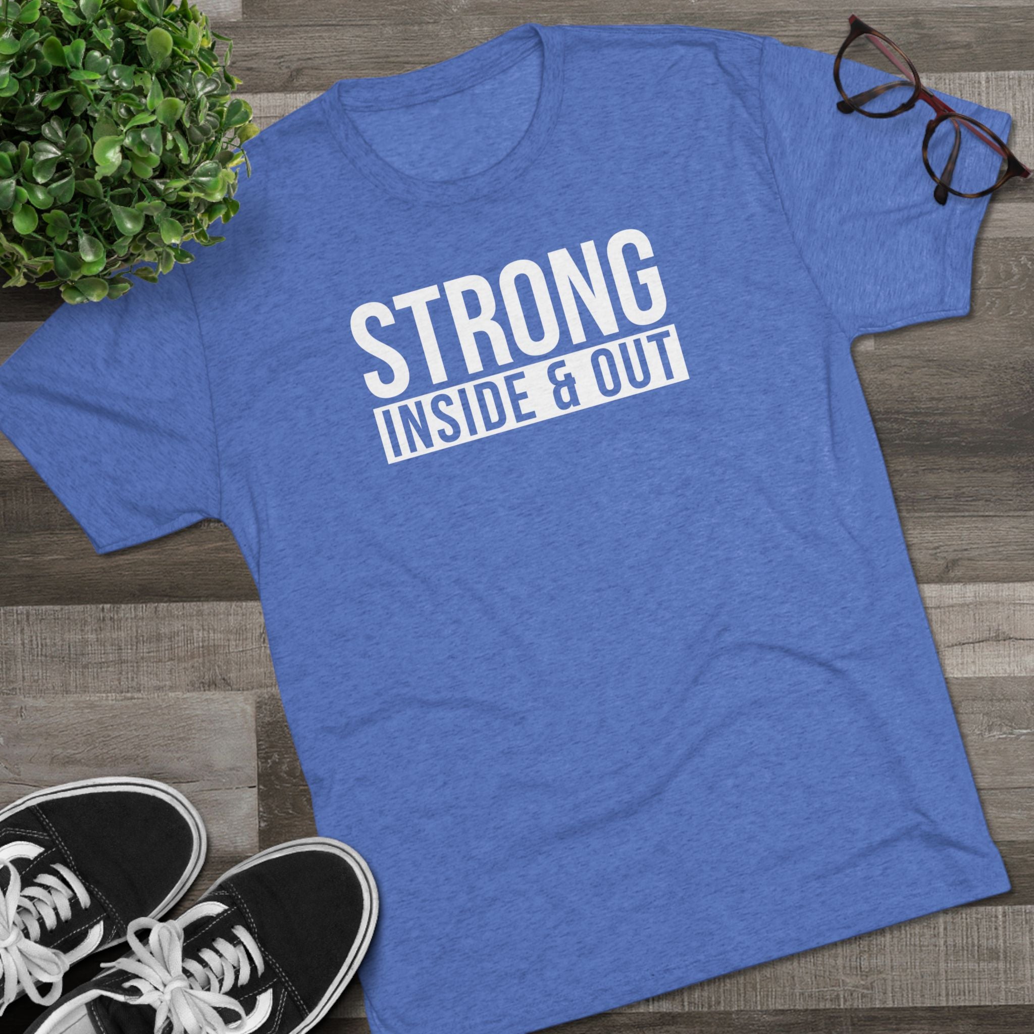 Strong Unisex Tri-Blend Crew Tee