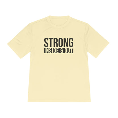 Strong Inside &amp; Out Unisex Moisture Wicking Tee for Fitness Enthusiasts