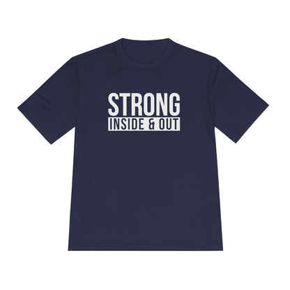 Strong Inside &amp; Out Unisex Moisture Wicking Tee for Fitness Enthusiasts
