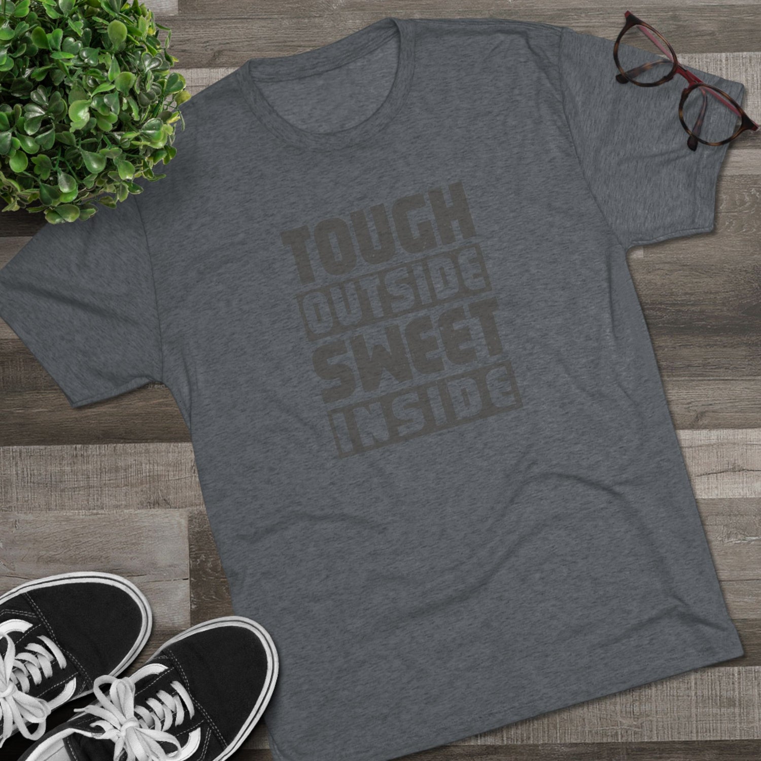 Tough Unisex Tri-Blend Crew Tee