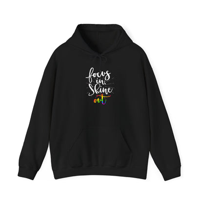 Focus on Shine Unisex Hooded Sweatshirt - Inspirational Hoodie for Comfort and Style